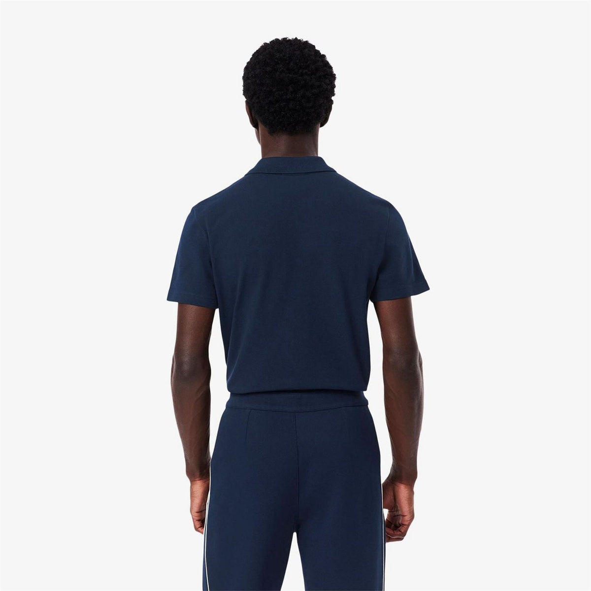 Lacoste Crocodile Print Collared Neck Short Sleeve Polo Shirt