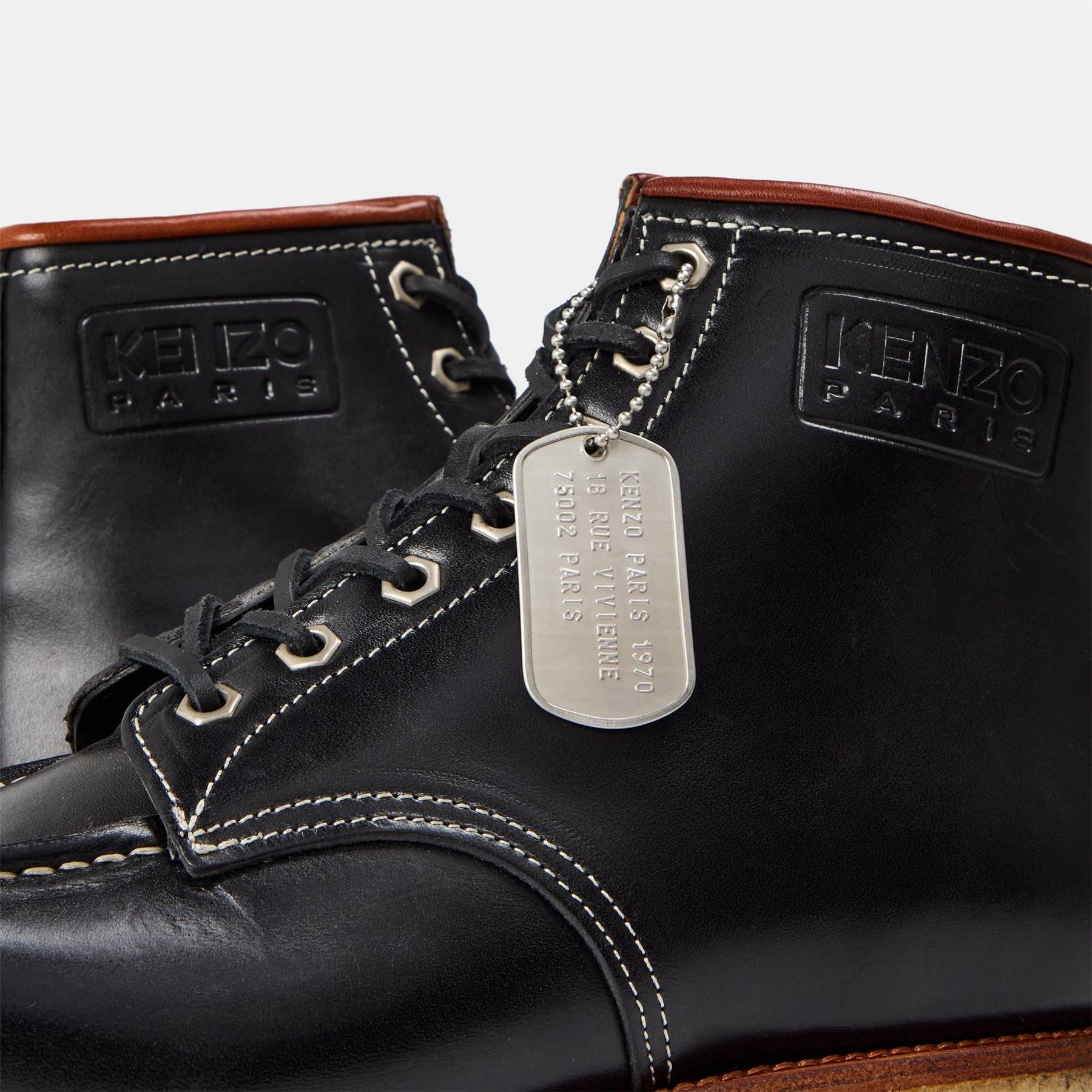 Kenzo Zipped Lace Plush Ankle Boot