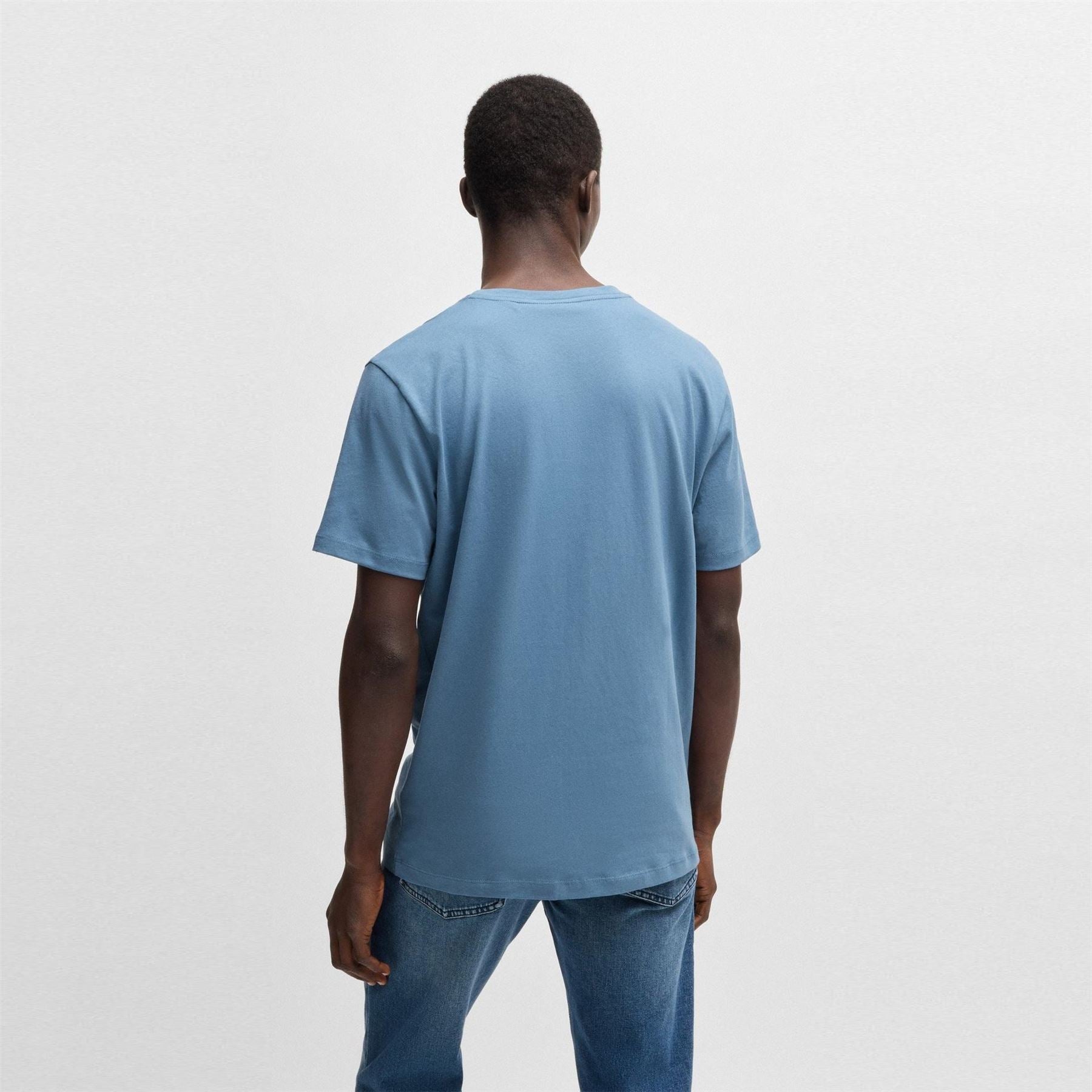 Boss BOSS ORANGE Tales T Shirt with Logo Patch Premium Cotton