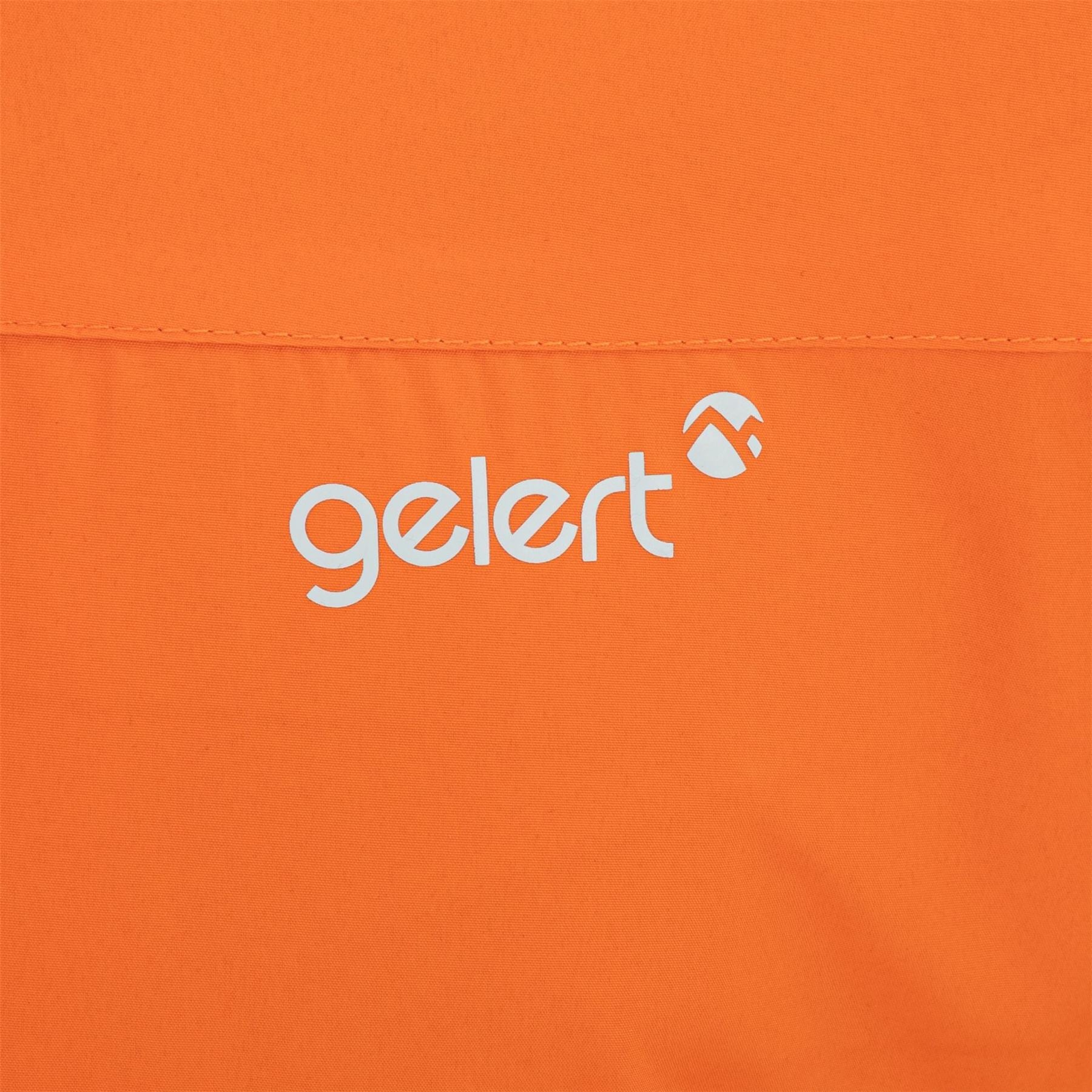 Gelert Hooded Snap Button Solid Patterned Parka Jacket with Zipped Pocket