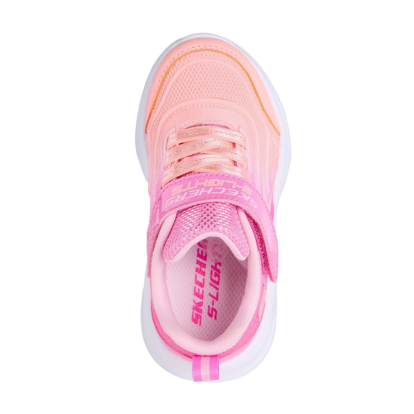 Skechers Lighted Gore  And  Strap Sneaker W Ombr Light Up Trainers Girls