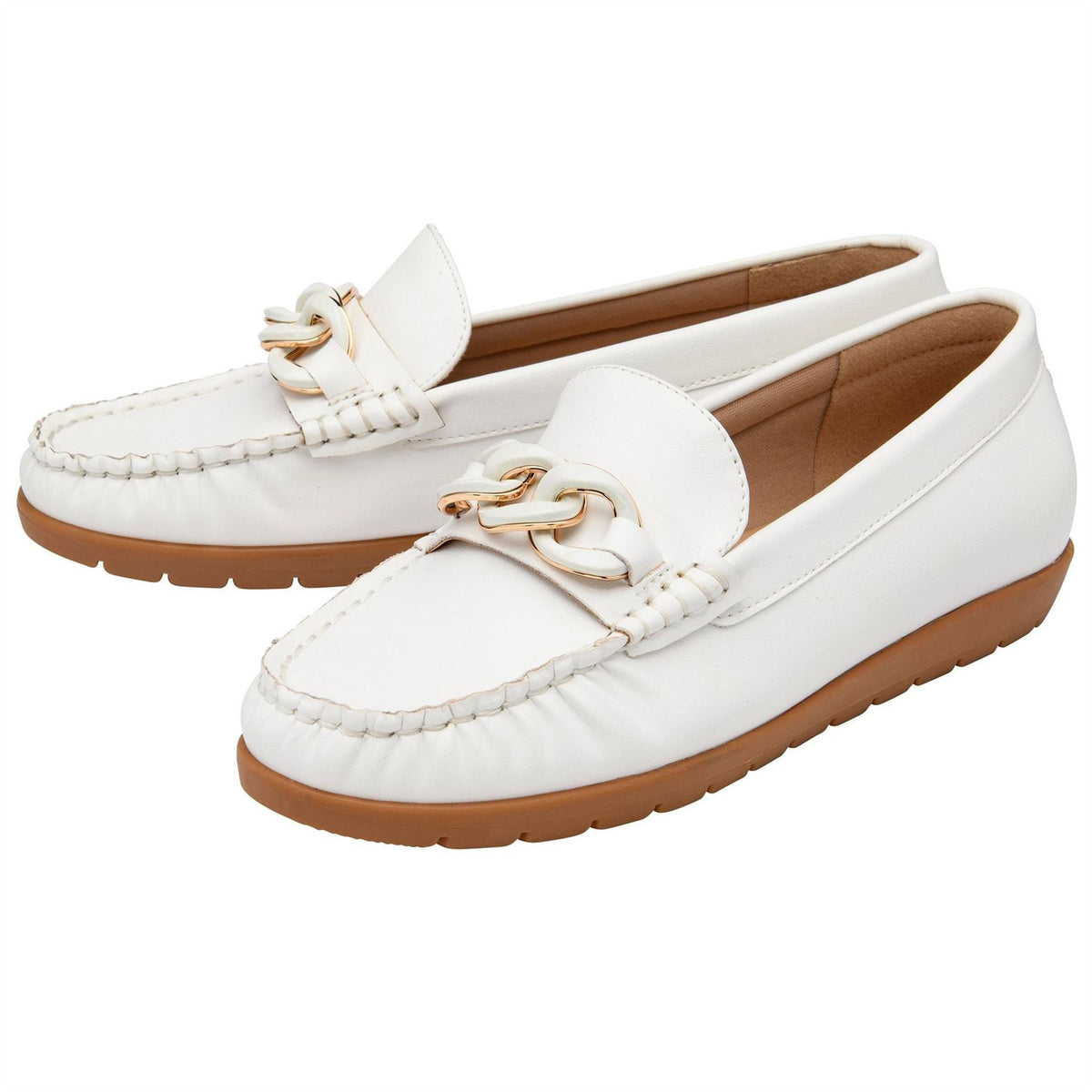 Lotus Shoes Coma Moccasin Loafers with Built-In Heel