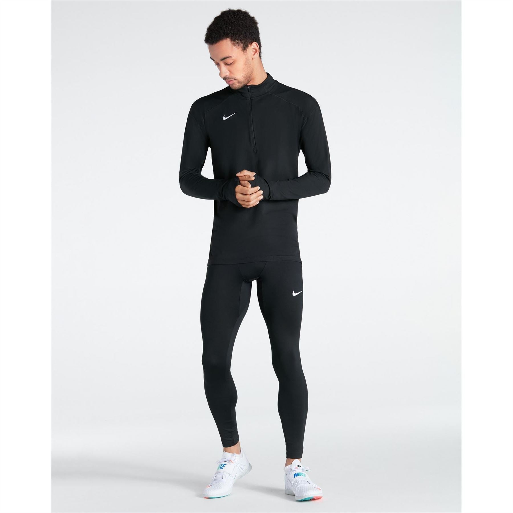 Nike Dry Element Half-Zip Funnel Neck Long Sleeve Jersey