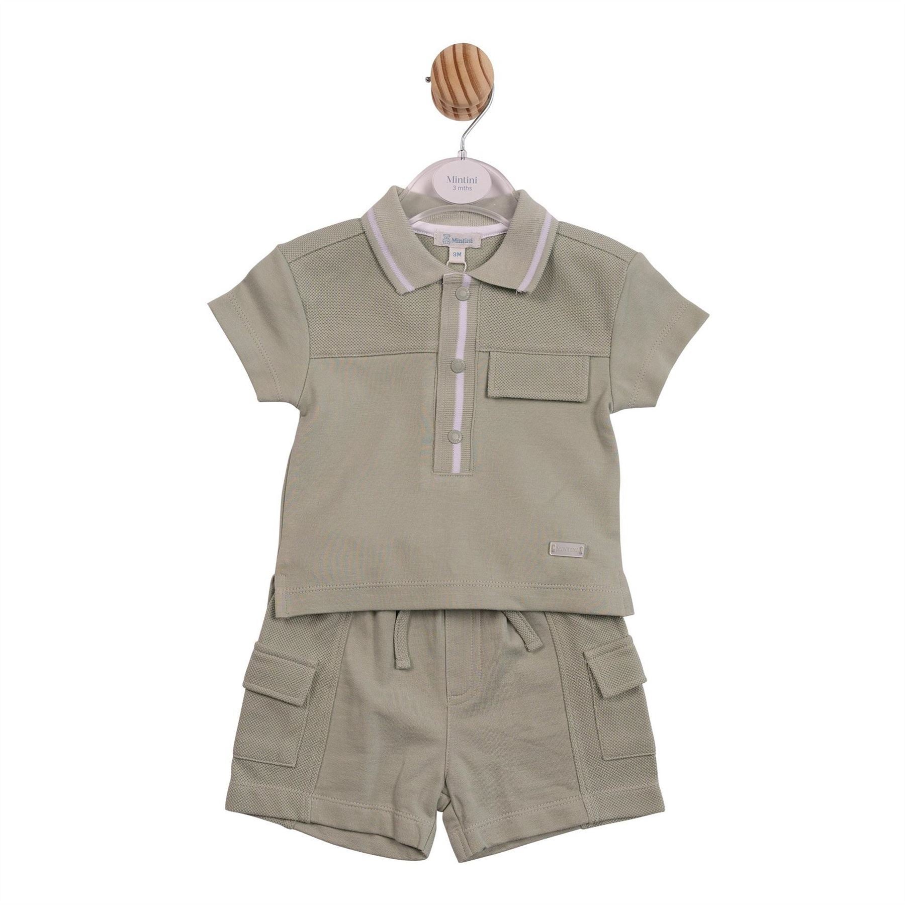 Mintini Baby Polo  And  Shorts Pyjama Set