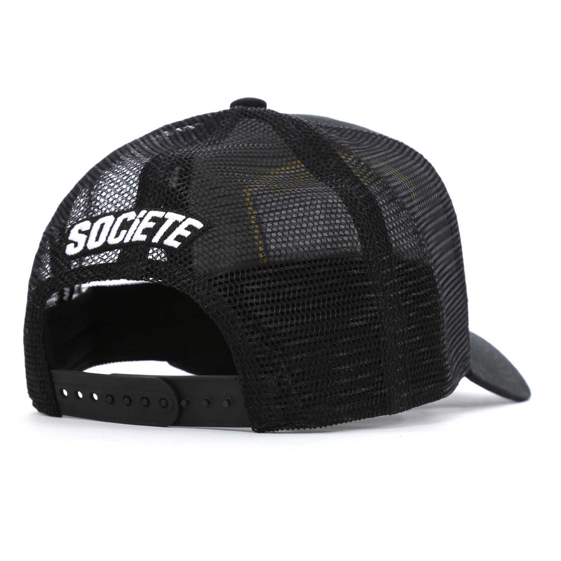 Societe Noir Marais Lettering Trucker Cap
