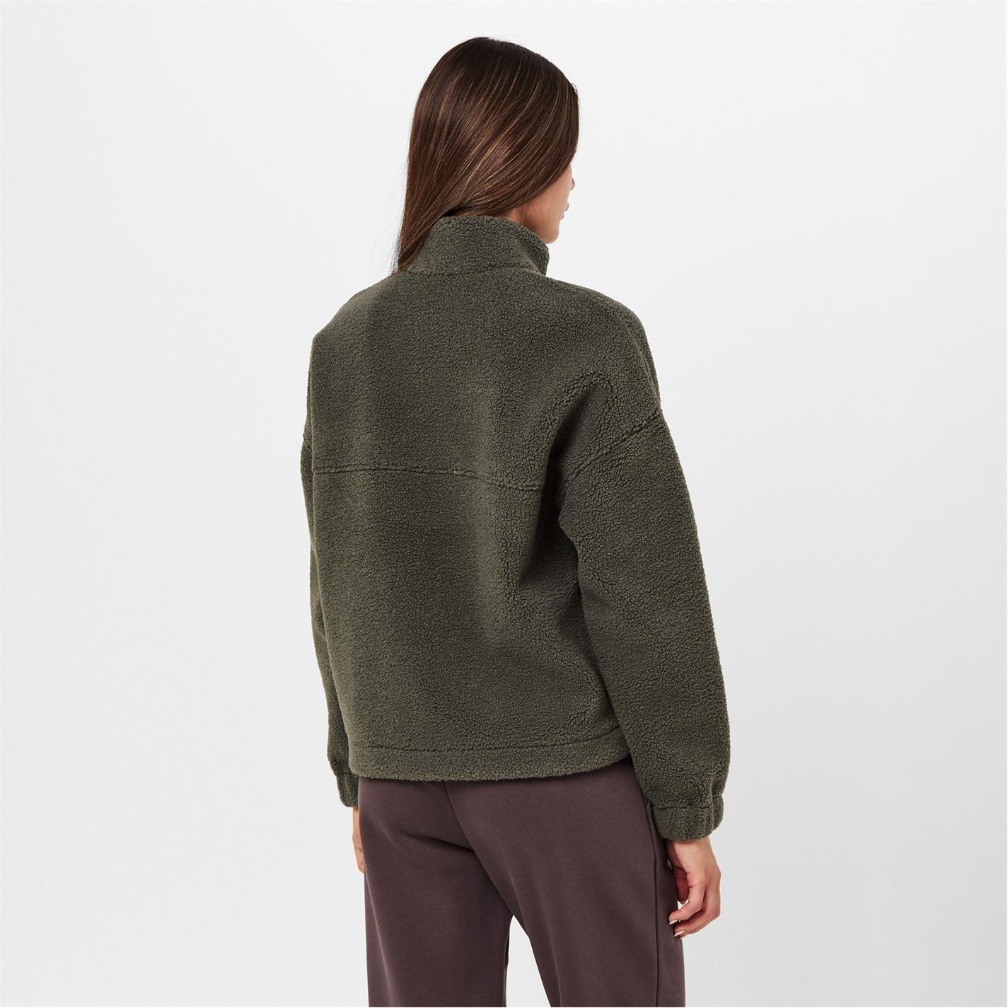 USA Pro Womens Borg Quarter Zip Fleece