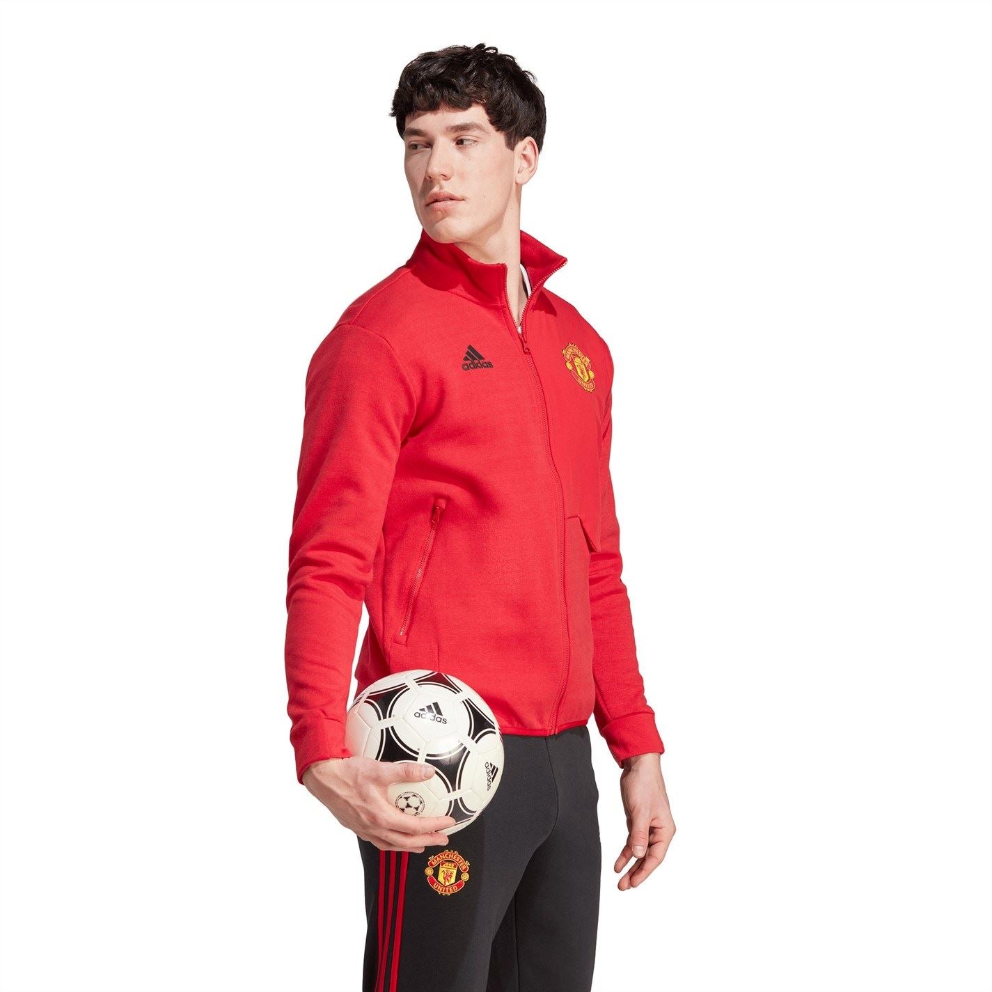 adidas Manchester United Anthem Jacket 2023 2024 Adults