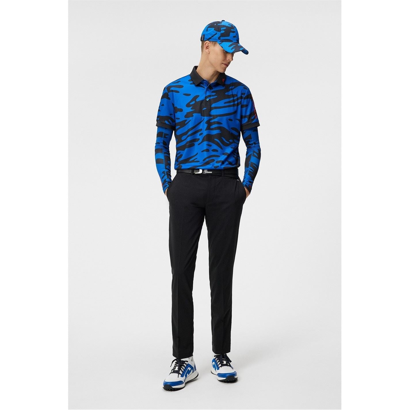 J Lindeberg Golf Short Sleeve Performance Polo Shirt