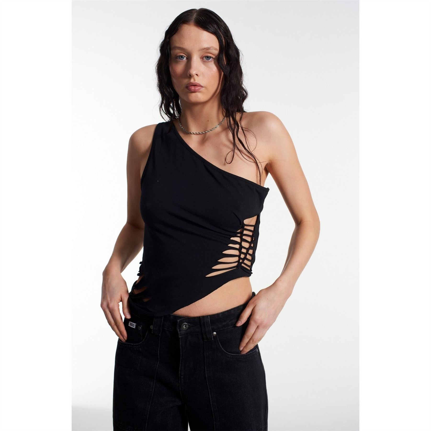 The Ragged Priest Web Top Cut Out Top