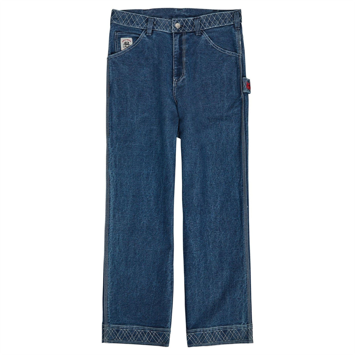 Bode Denim Embroidered kn