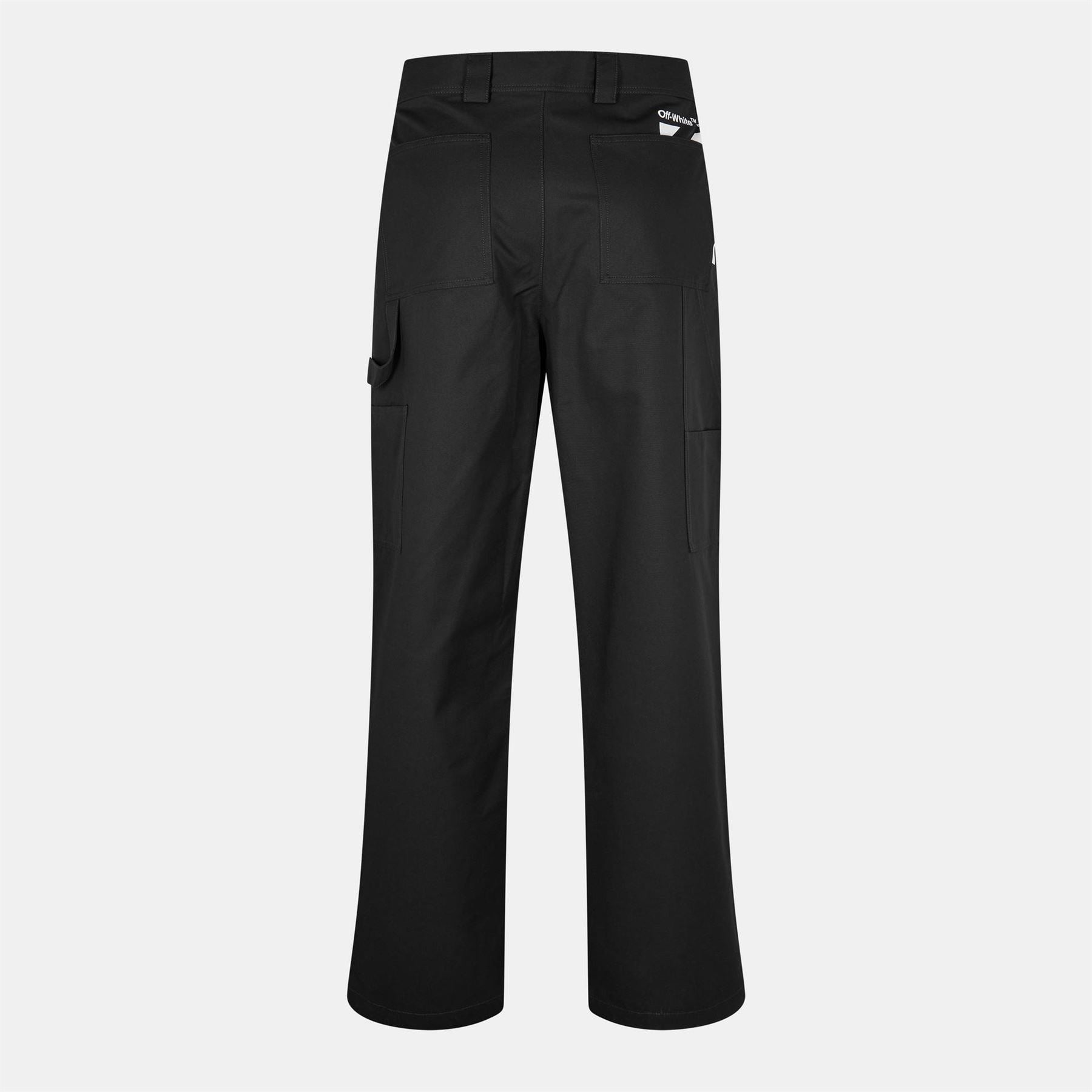 Off White Regular Fit Cargo Straight Pants