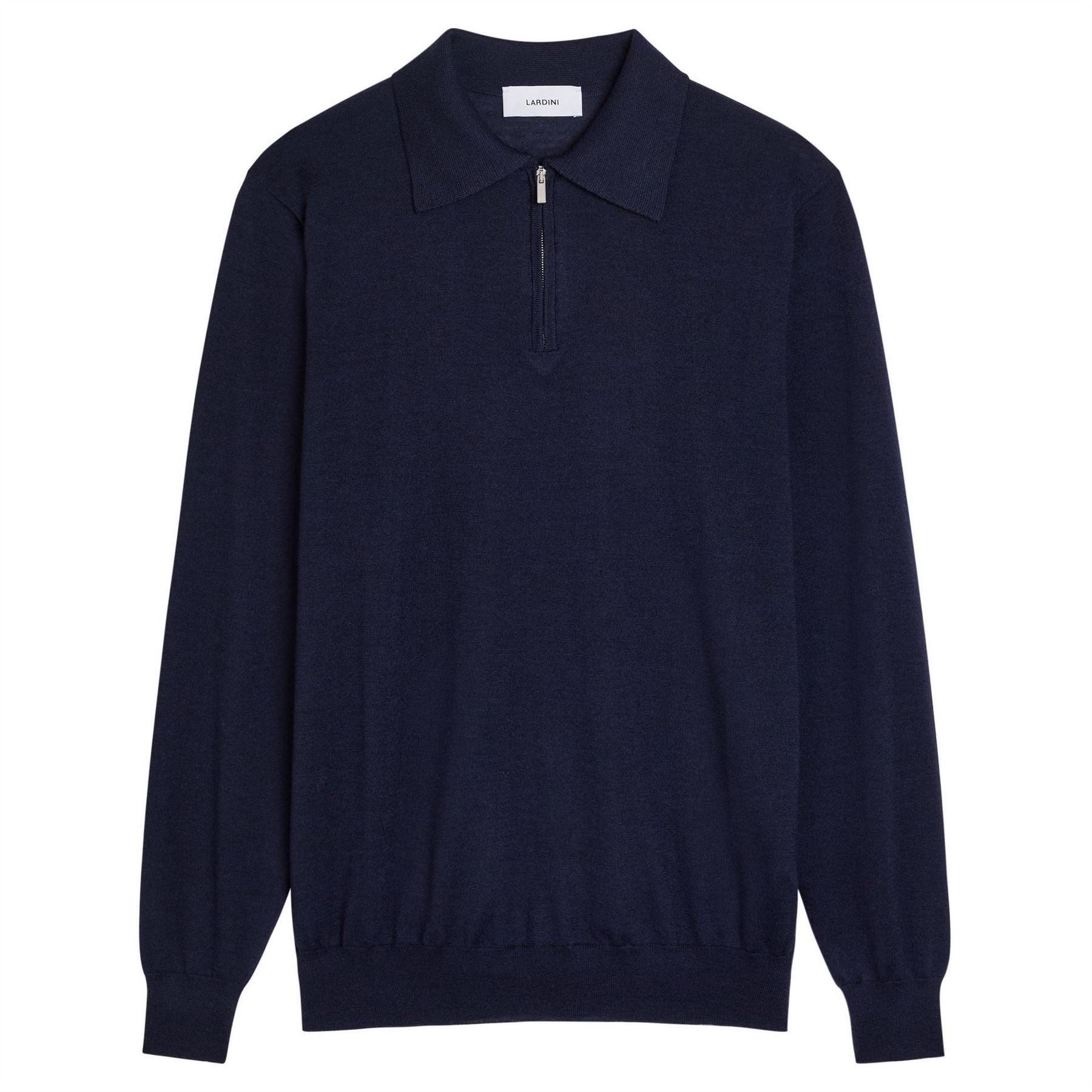 Lardini Knit Polo Ls Quarter Zip