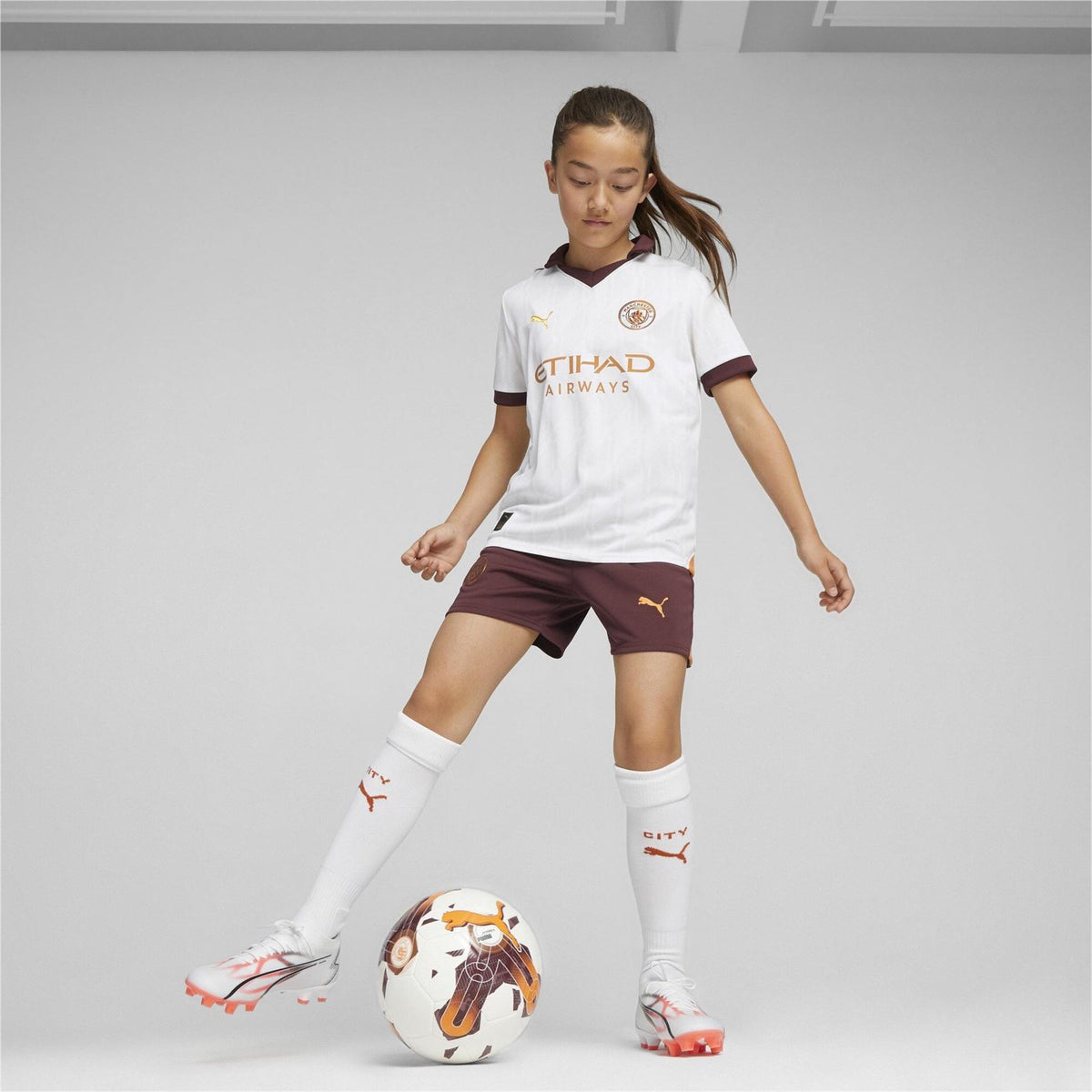Puma City Away Shirt 2023 2024 Juniors