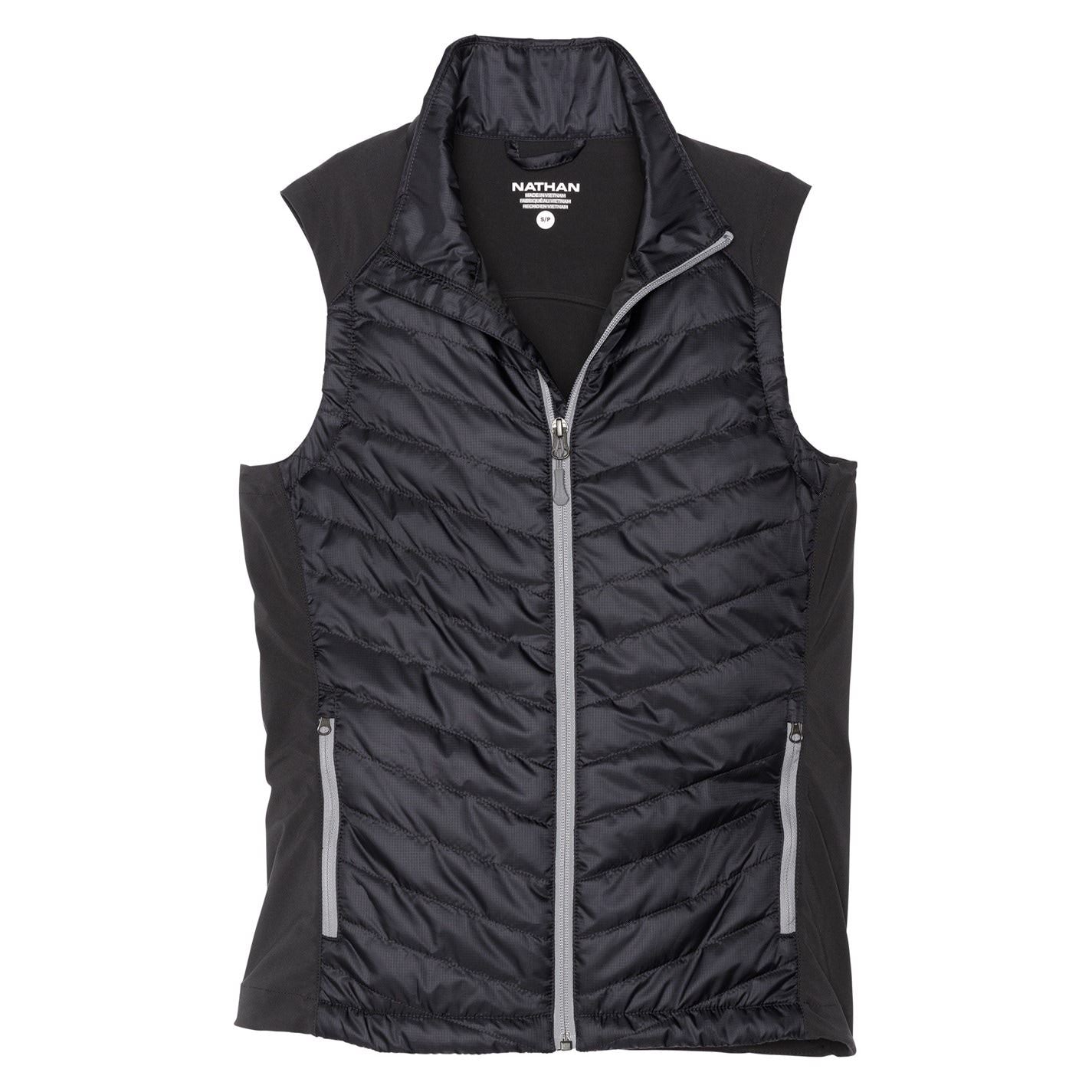 Nathan Solid Patterned Zipped Pocket Hybrid Performance Gilet