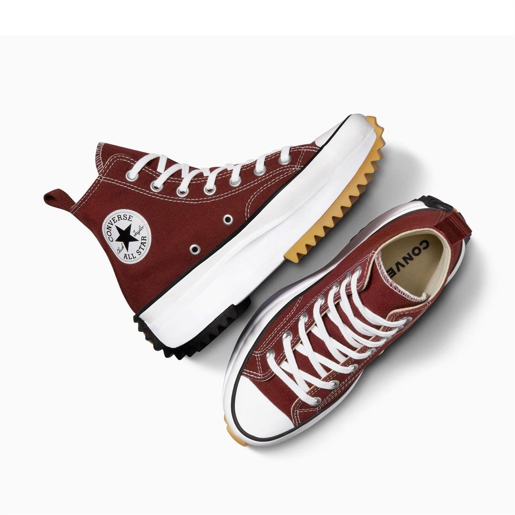 Converse Run Star Hike Platform Canvasas High Top Trainers