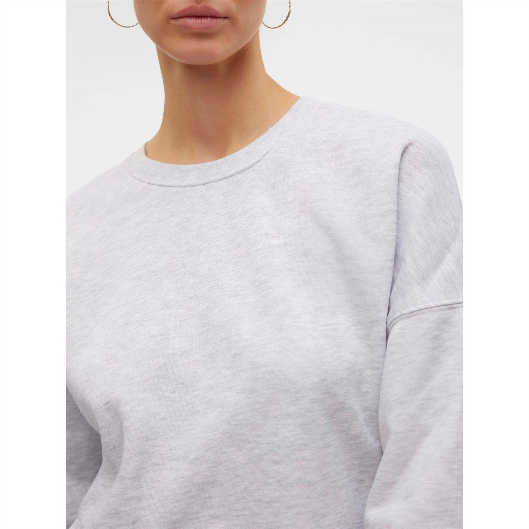 Vero Moda Crew Neck Drop Shoulder Long Sleeve Sweater