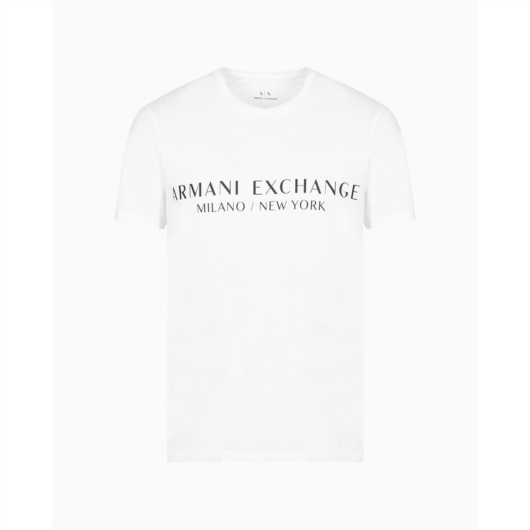 Armani Exchange Regular Fit Lettering Crew Neck T-Shirt