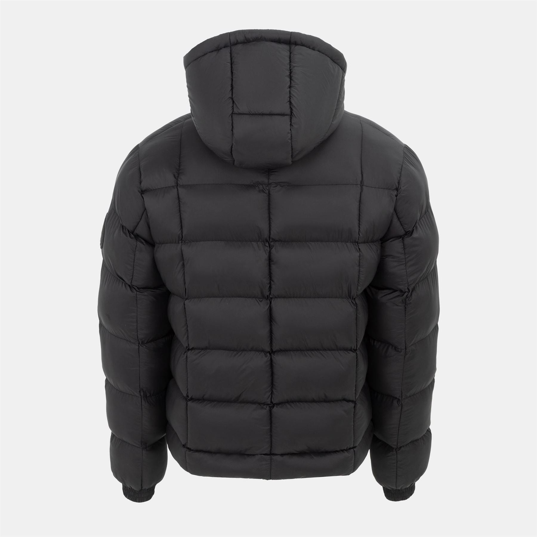 Pretty Green  Baffle Hooded Long Sleeve Short Puffer Jacket