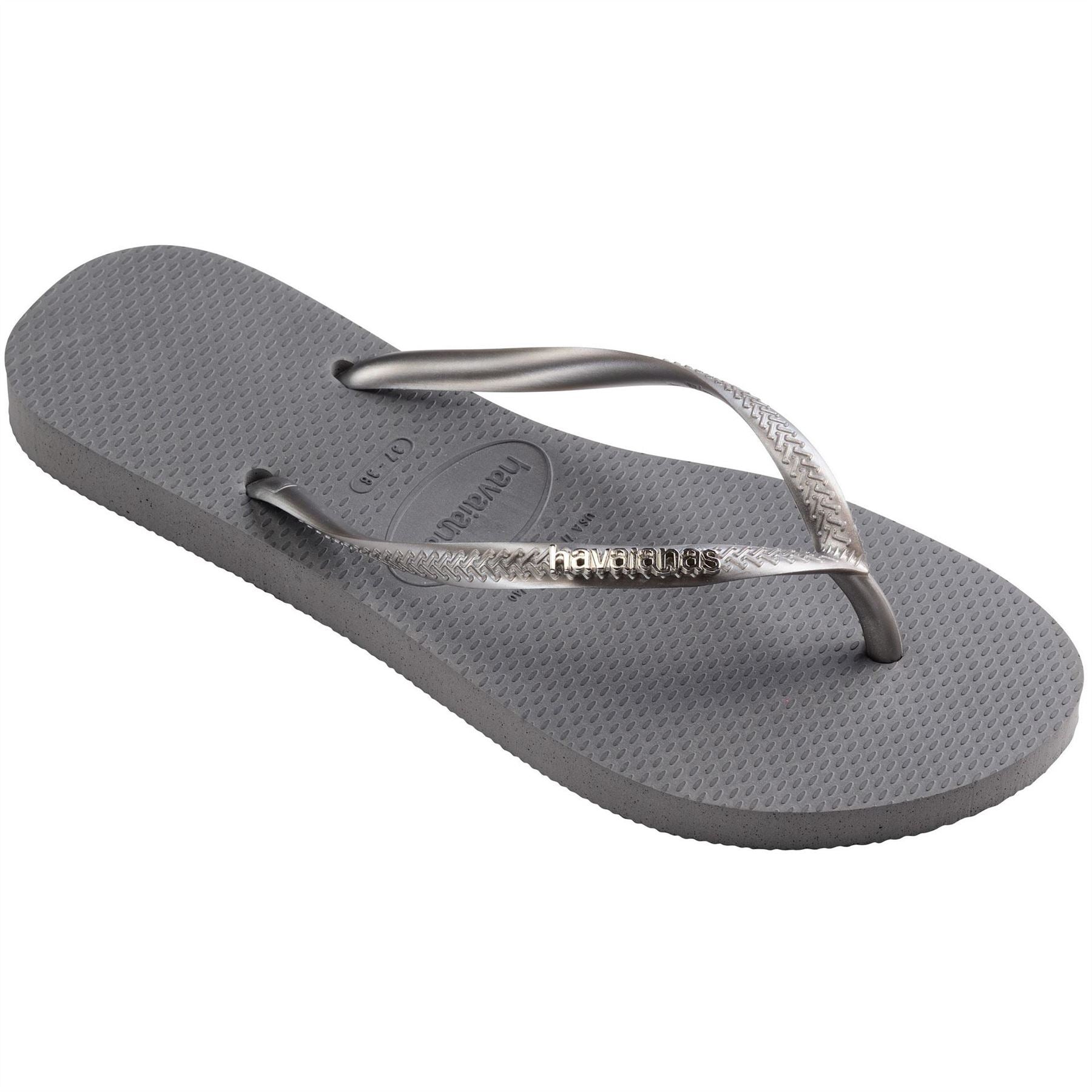 Havaianas Embellished Flip Flops with Thong Toe