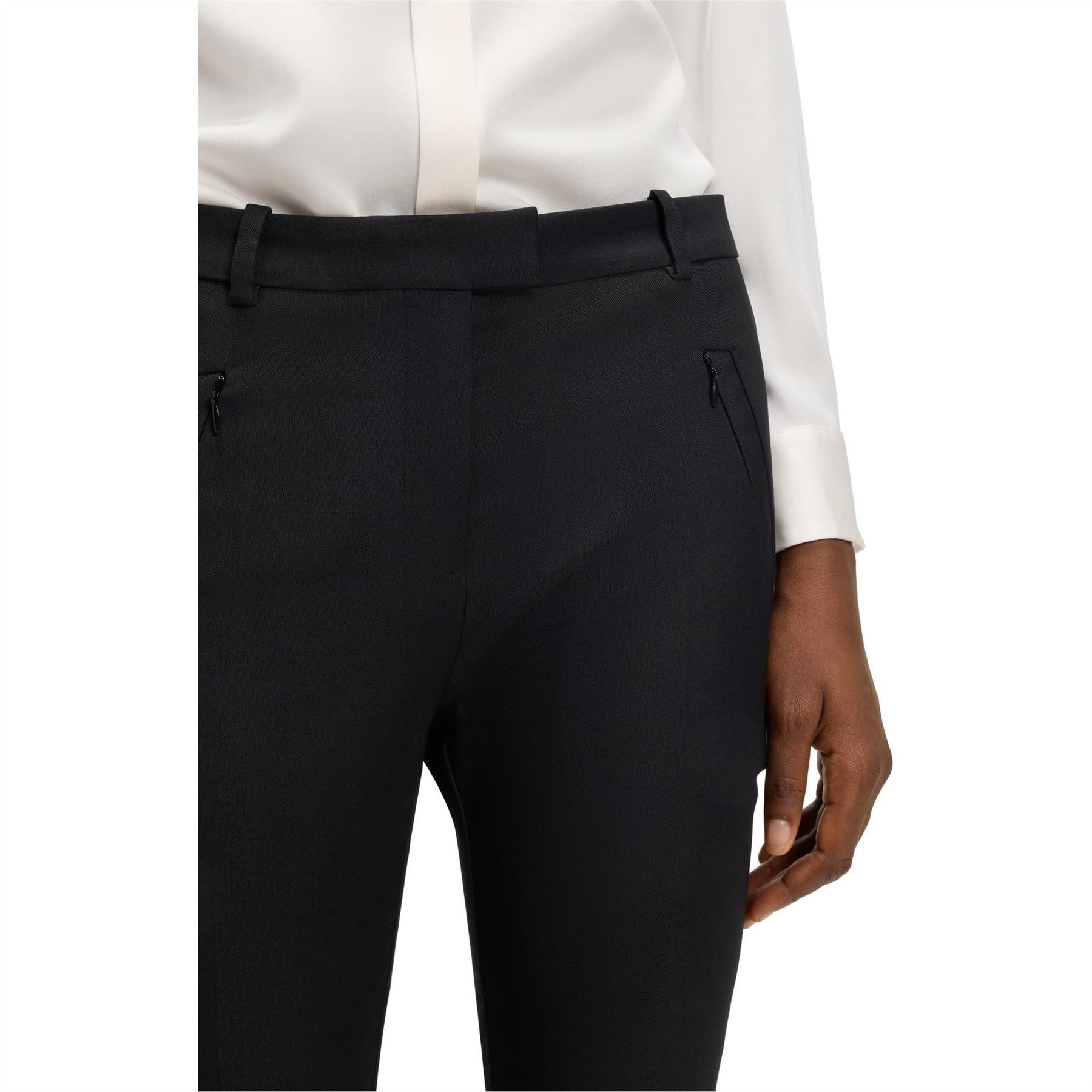 Boss Anaita5 Solid Patterned Slim Trousers