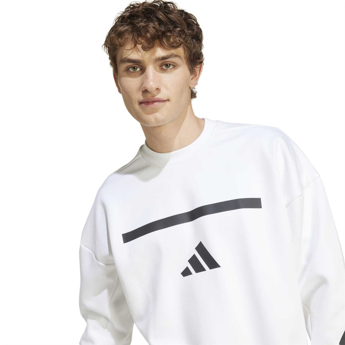 adidas Z.N.E. Crew Neck Long Sleeve Oversized Sweatshirt