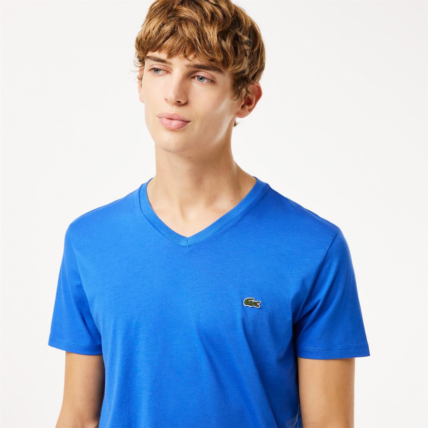 Lacoste Crocodile Print V-Neck Regular Fit T-Shirt
