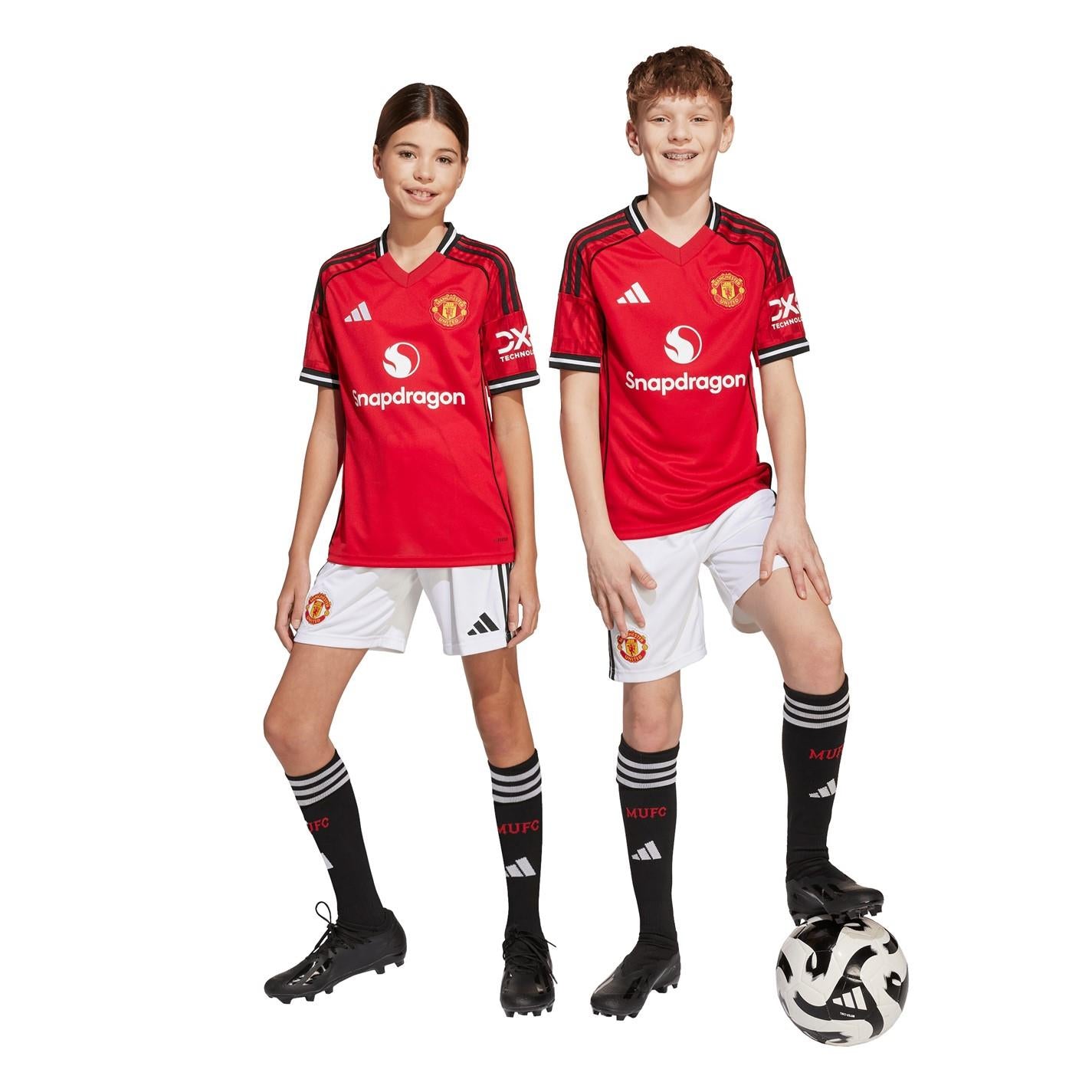 adidas Manchester United Home Shorts 2025 2026 Juniors