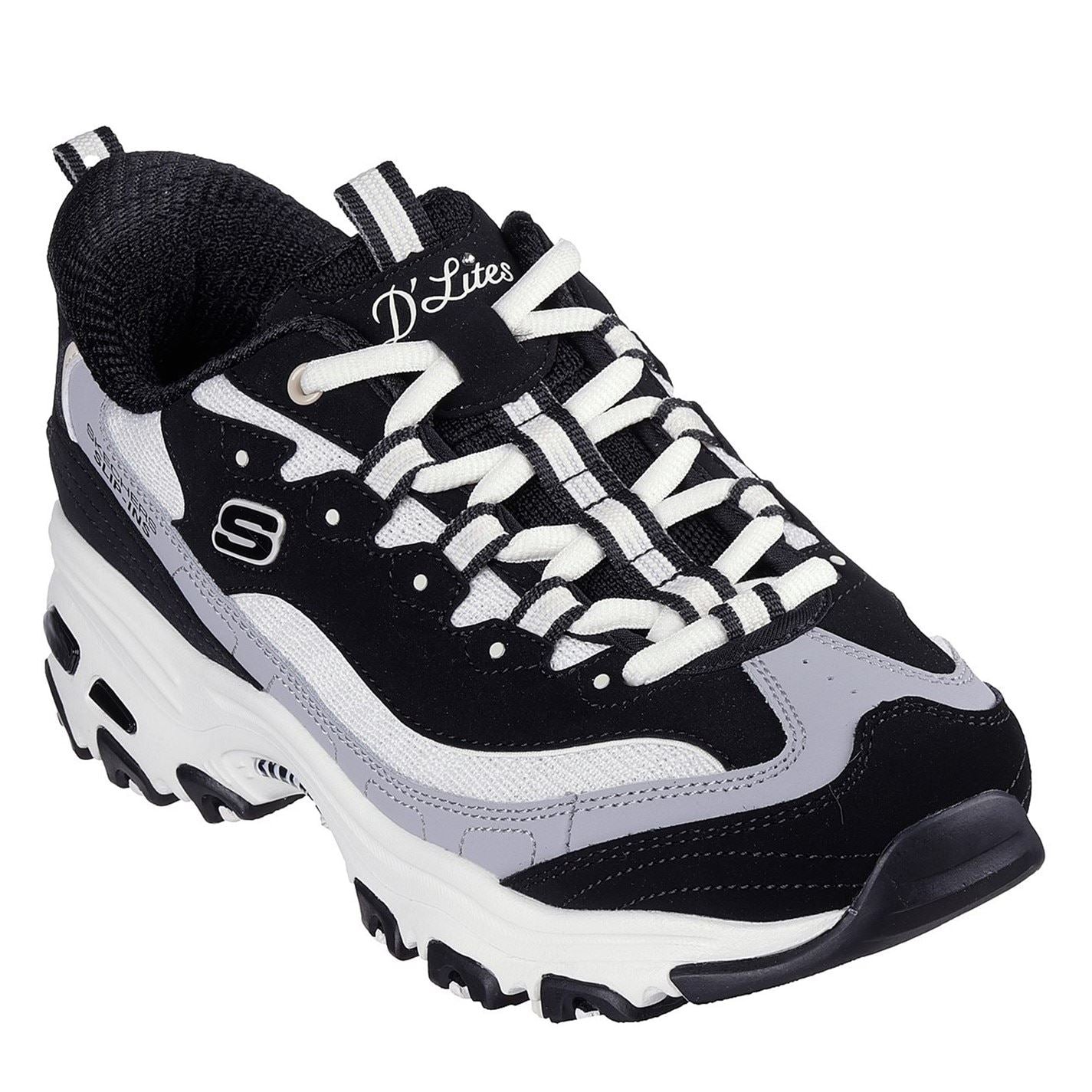 Skechers D Lites Smooth Nostalgia Low Top Trainers