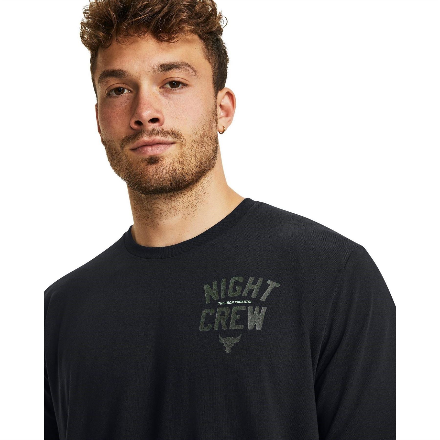 Under Armour Project Rock Night Graphic Crew Neck T-Shirt