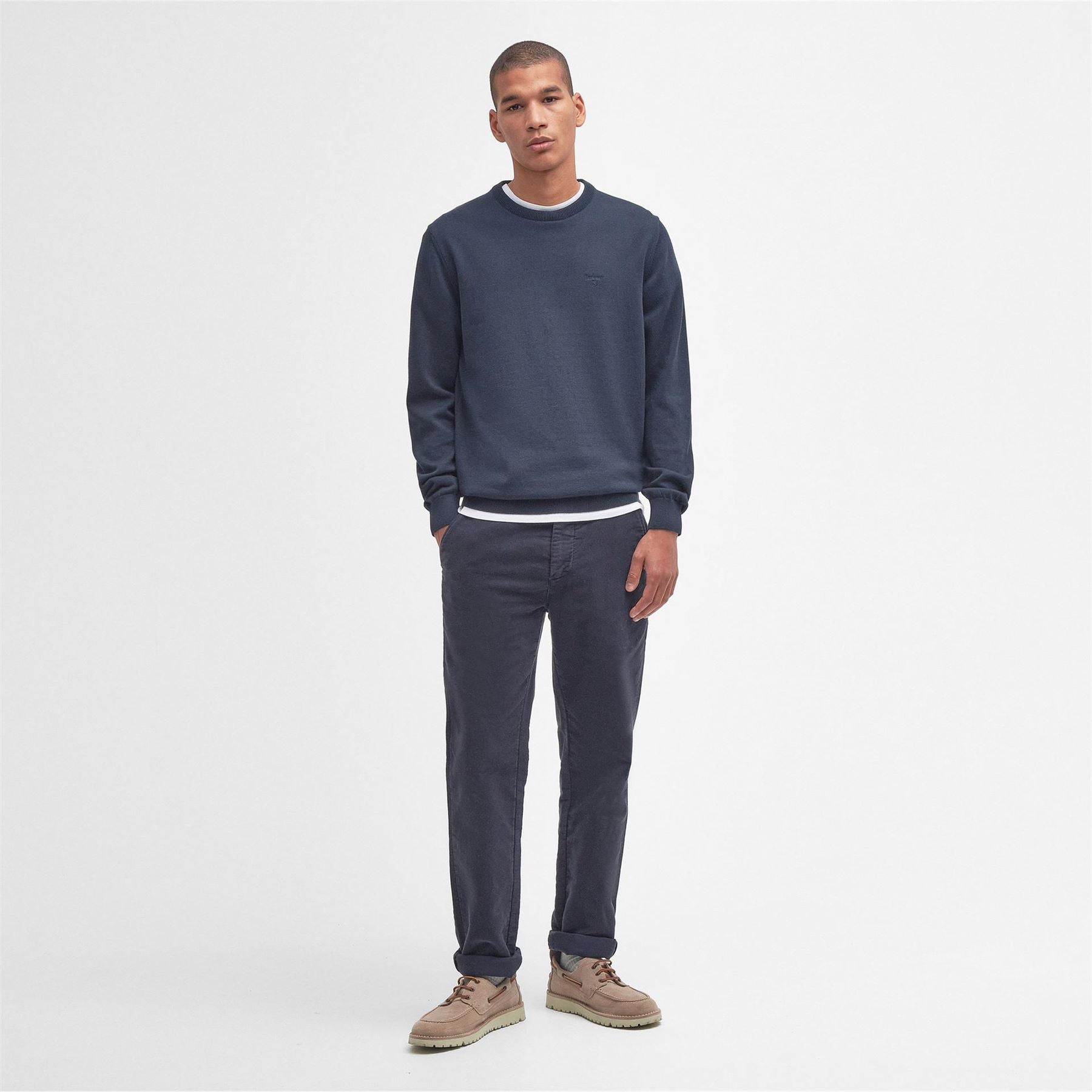 Barbour Cotton Crew Neck Jumper