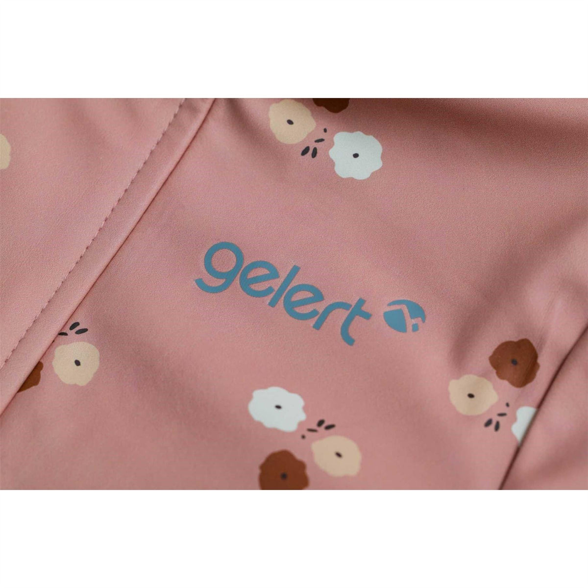 Gelert Leopard Patterned Hooded Snap Button Ribbed Cuff Rain Jacket
