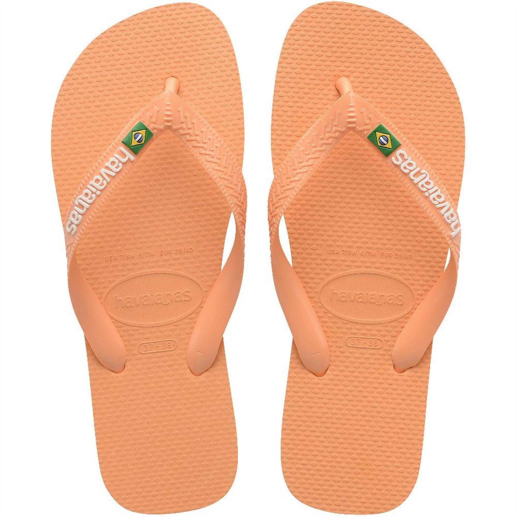 Havaianas Mens Hav. Brasil Logo Ruby Red Ruby Red Flip Flops