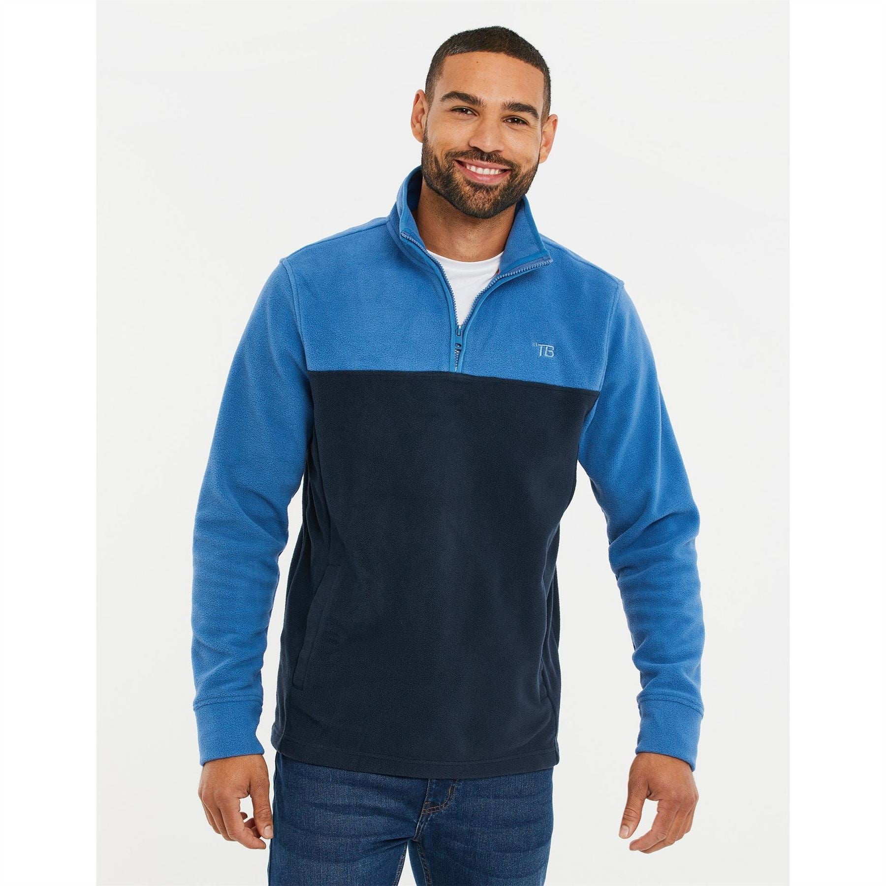 Threadbare Tb Wham Quarter Zip Fleece
