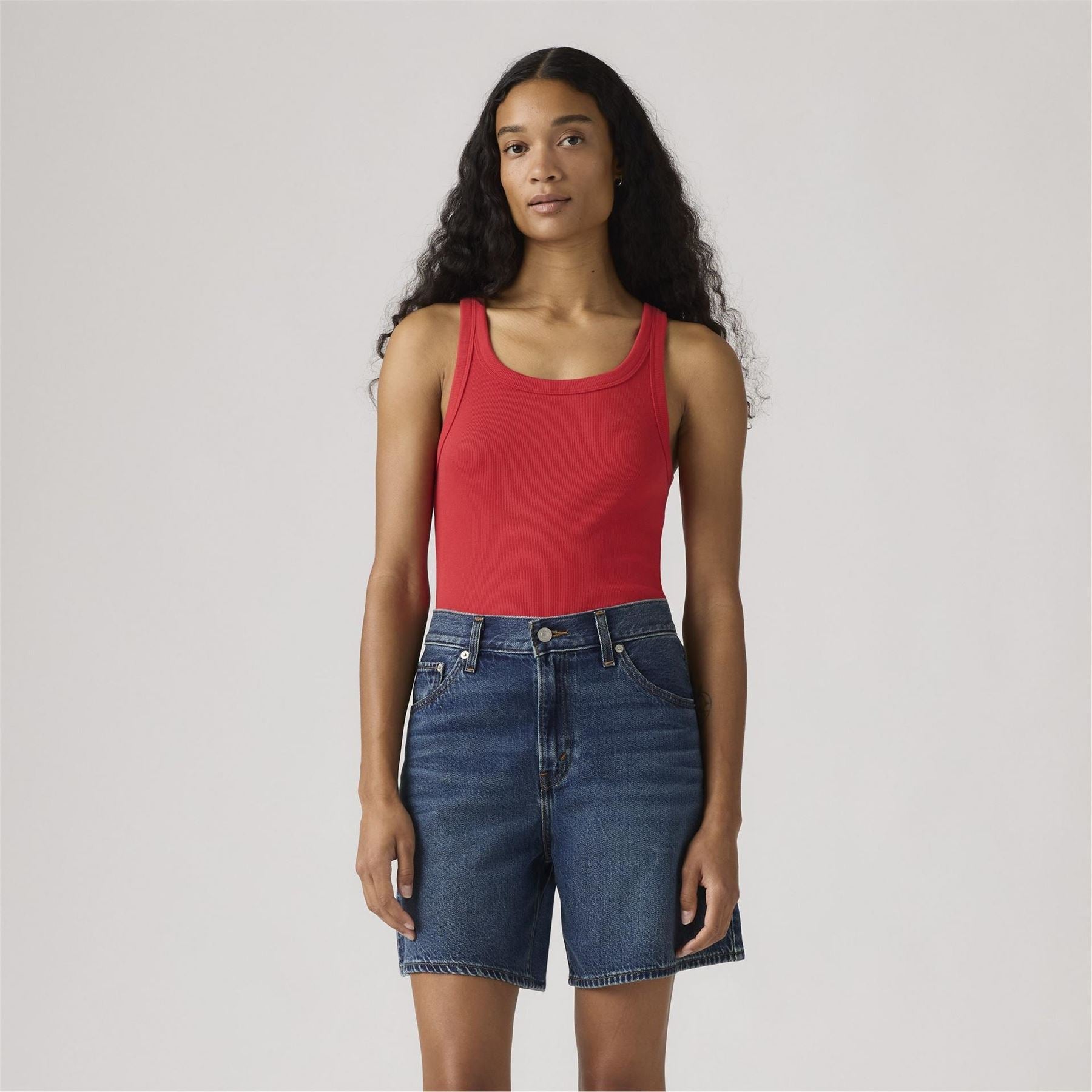 Levis Essential Sporty White Tank Vest