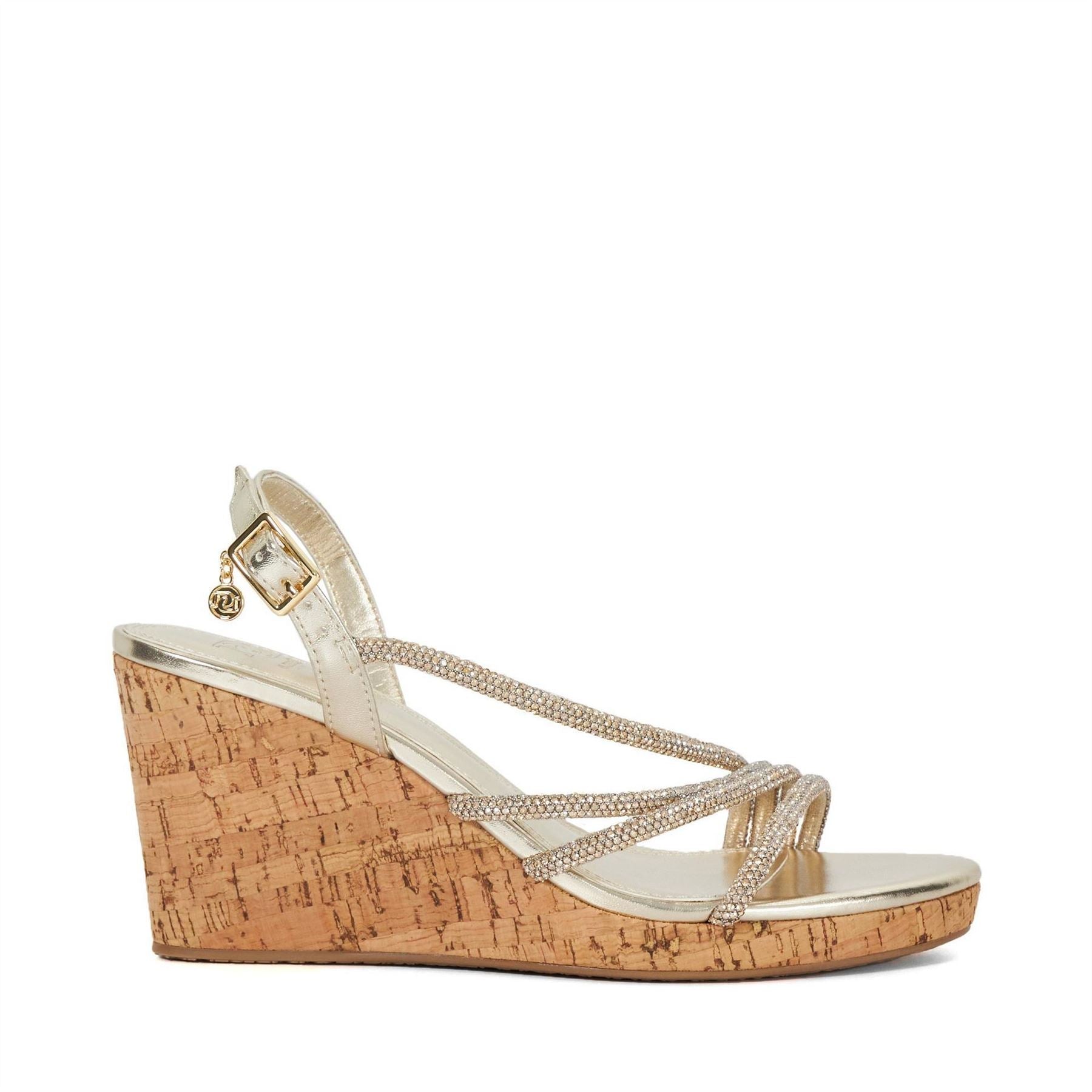 Dune London Kemory Open Toe High Heel Wedge Sandals