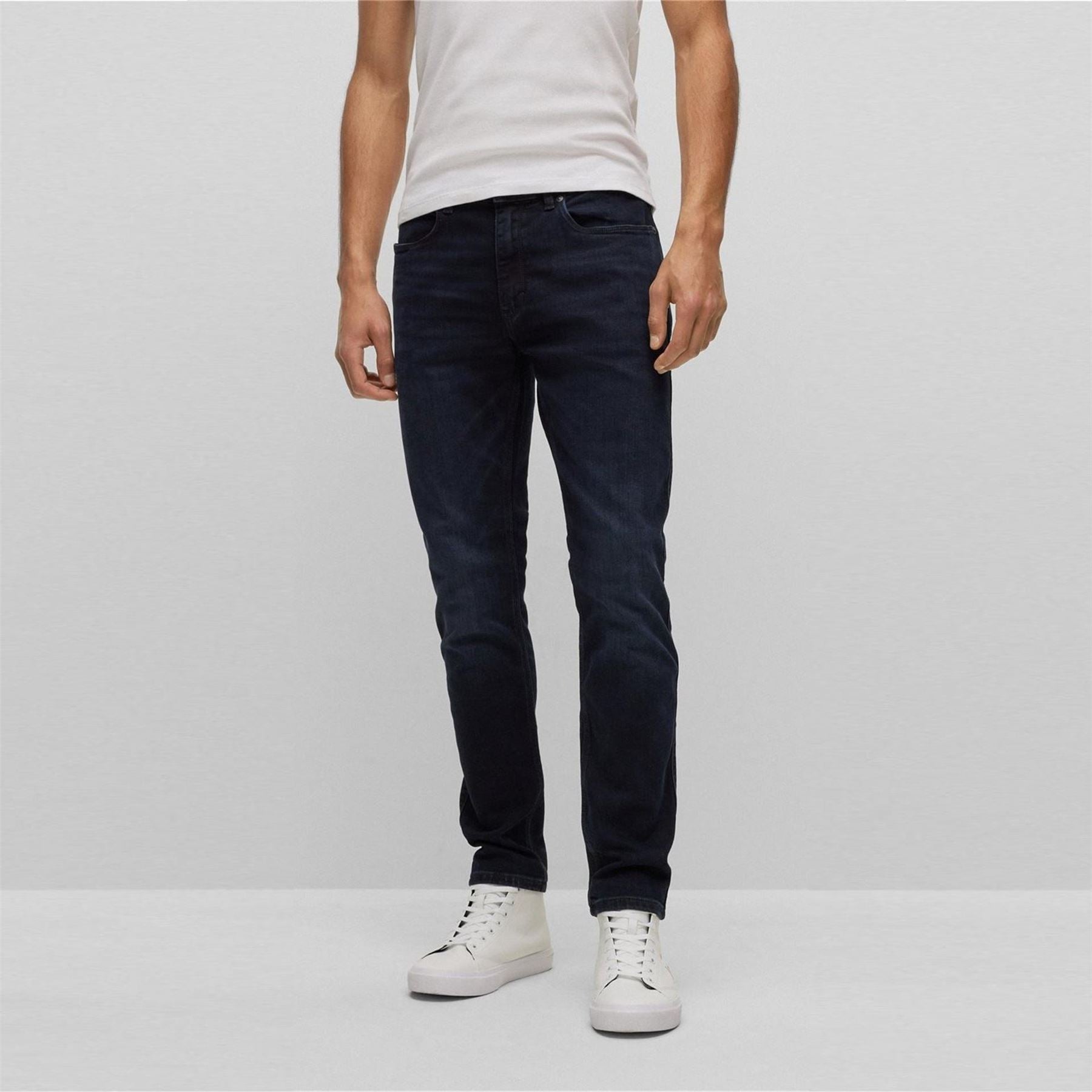 Hugo Mid Rise Slim Fit Five Pocket Jeans