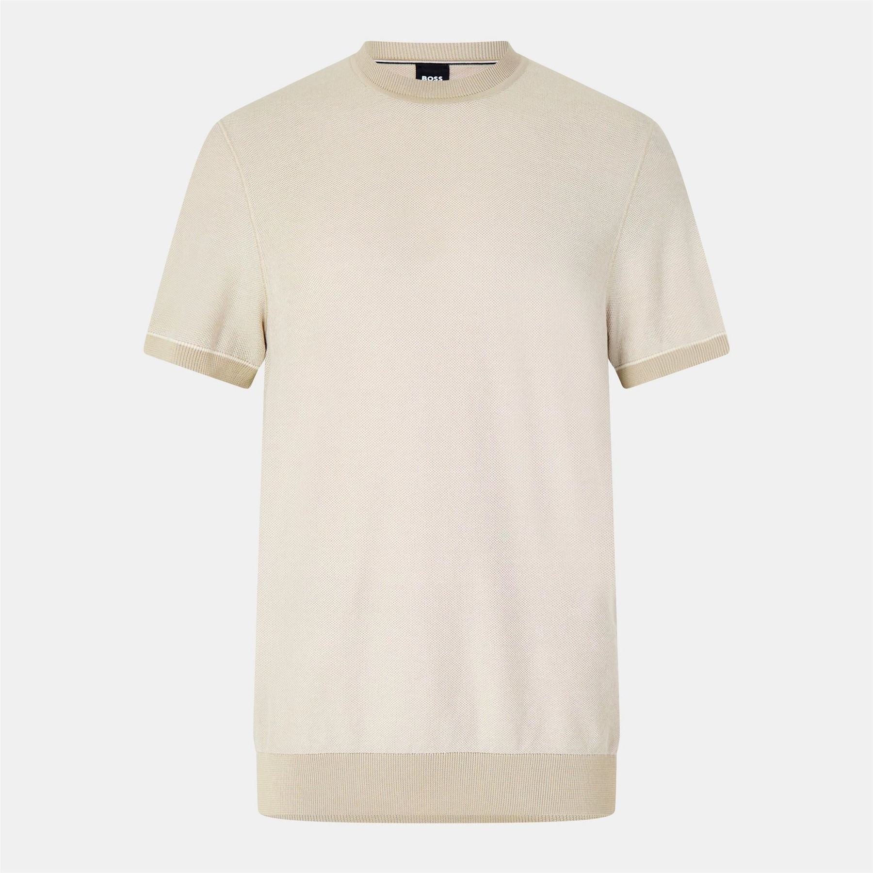 Boss Regular Fit Crew Neck Short Sleeve Sweater