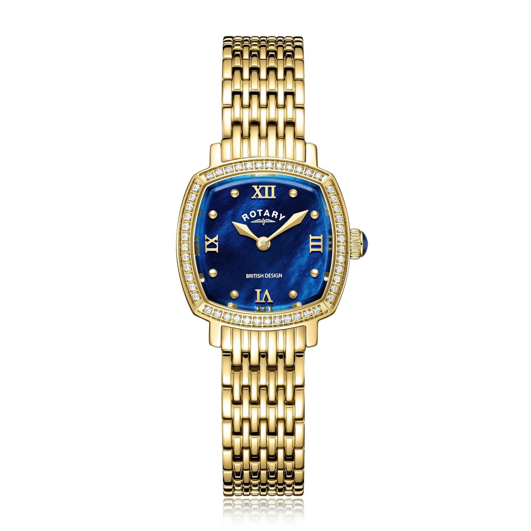 Rotary Traditional Yellow Gold Bracelet Analogue Watch