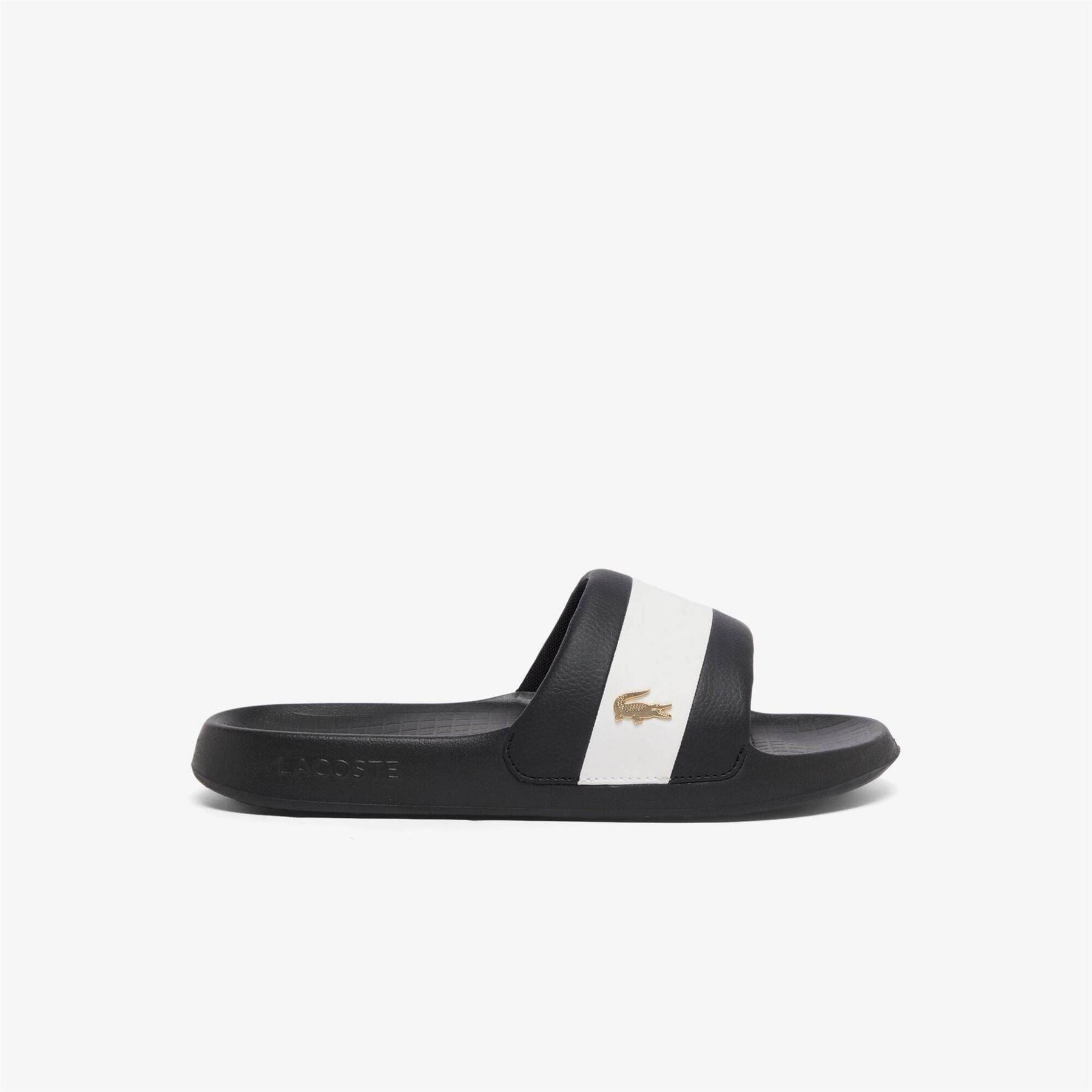 Lacoste Crocodile Print Flatform Slides