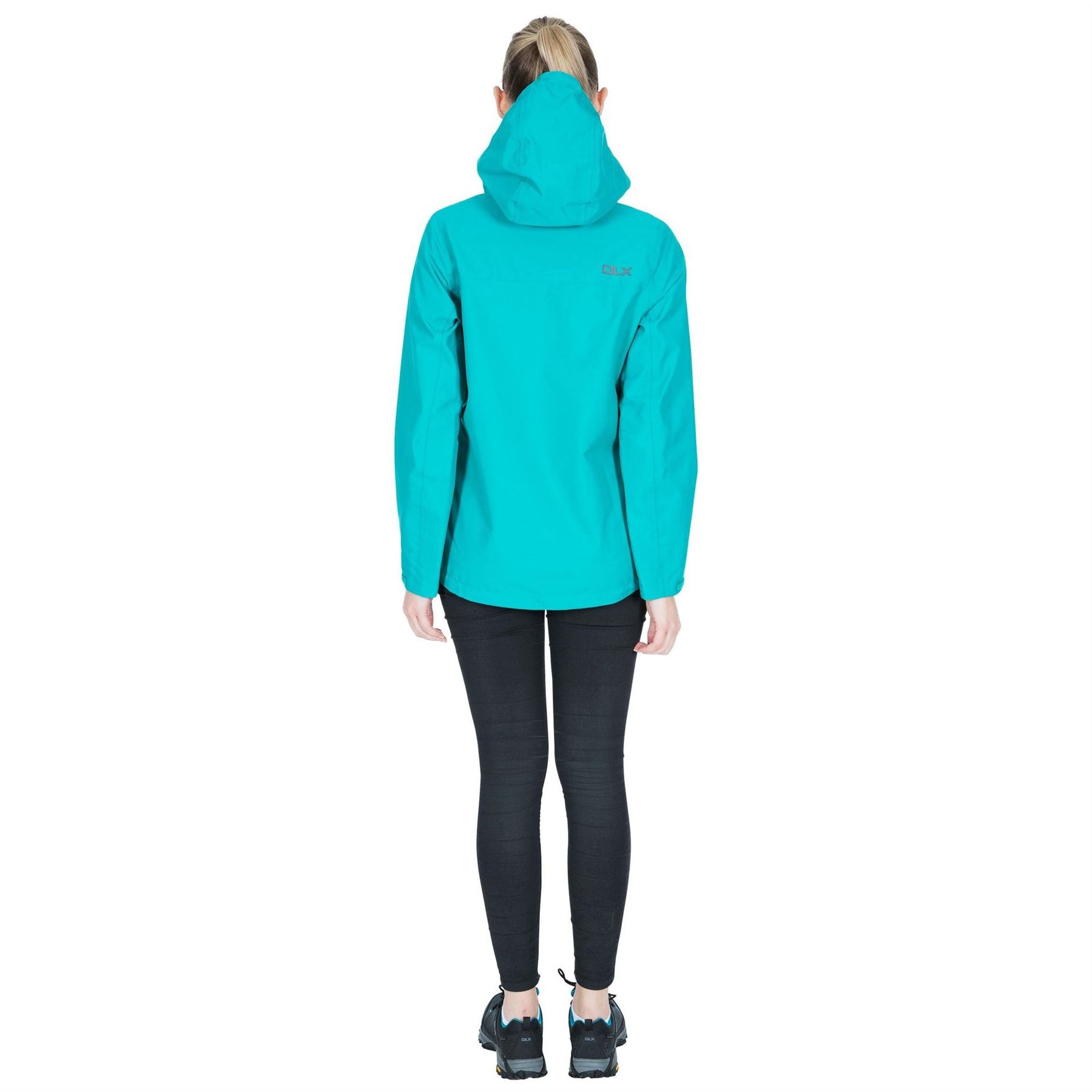 DLX Gayle Hooded Rain Jacket with Zipped Pocket