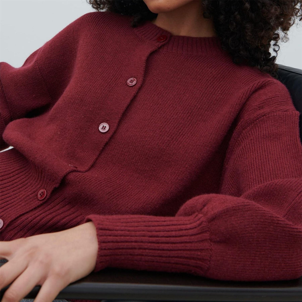 Pretty Lavish Etta Knit Bomber Jacket