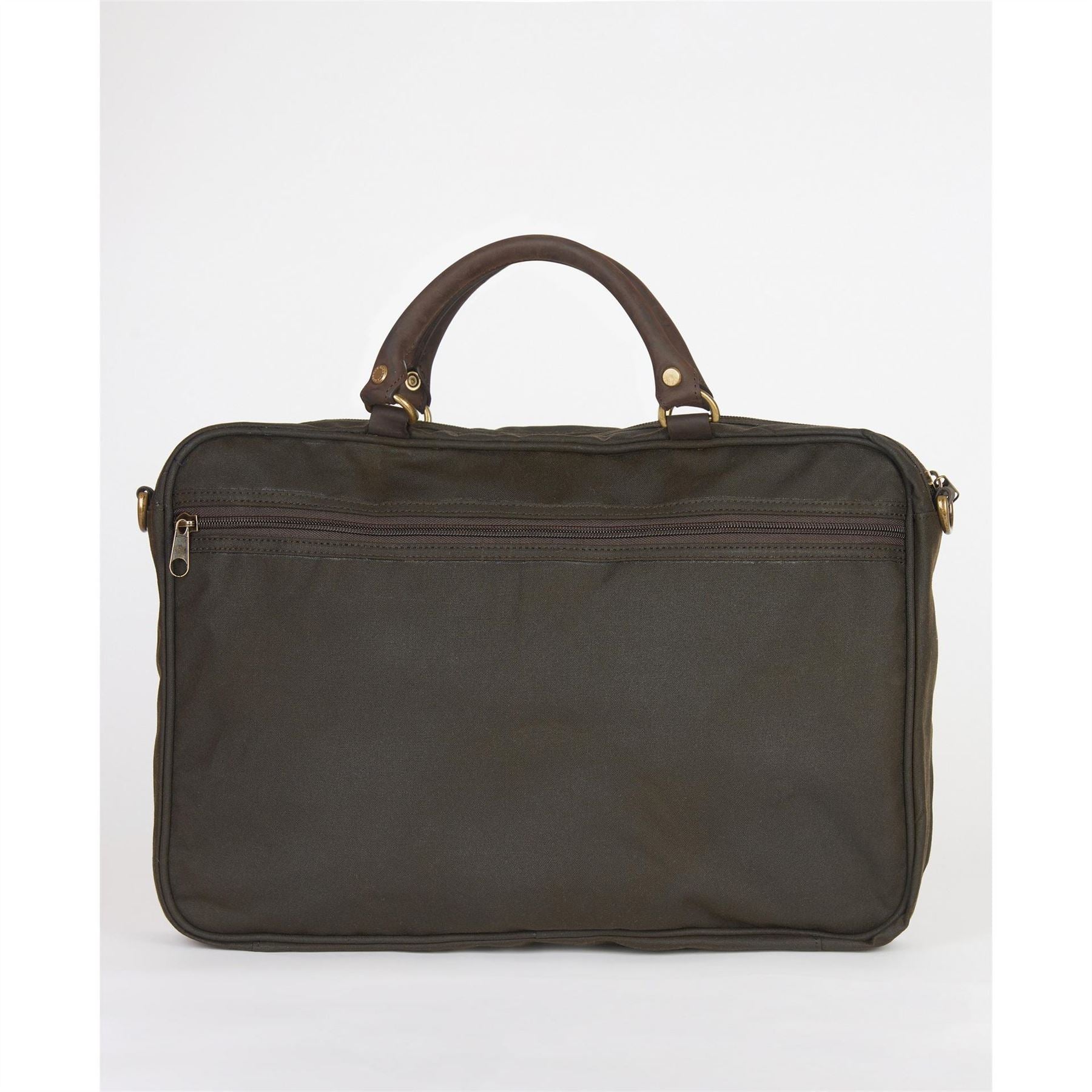 Barbour Cotton And Leather Briefcase