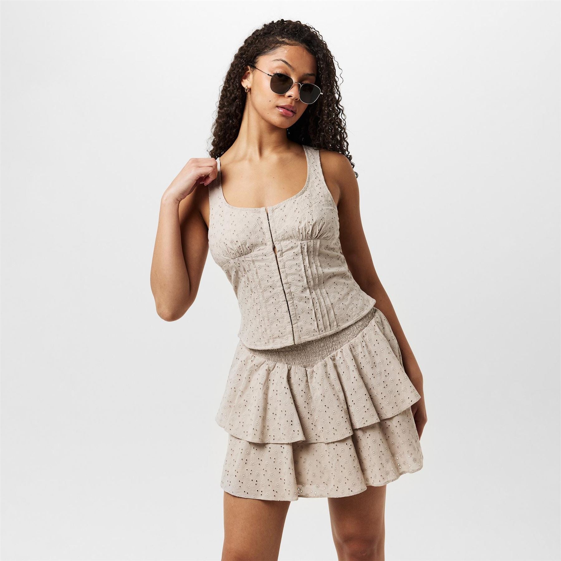 Jack Wills Broderie Corset Top