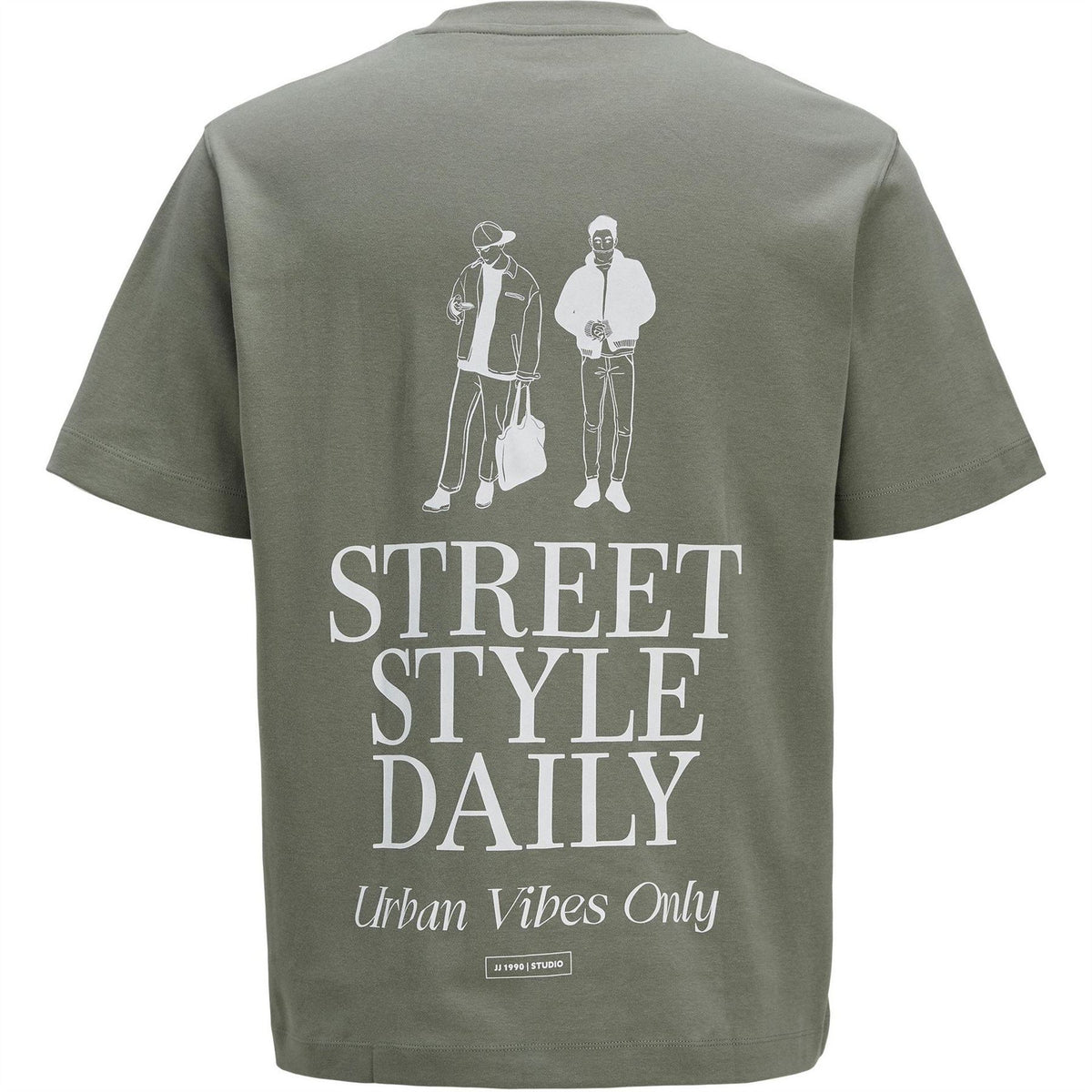Jack and Jones Crew Neck Lettering Regular Fit T-Shirt