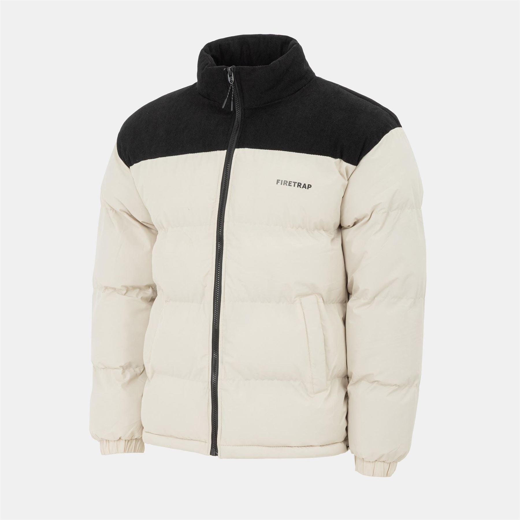 Firetrap Full Zip Funnel Neck Long Sleeve Puffer Jacket