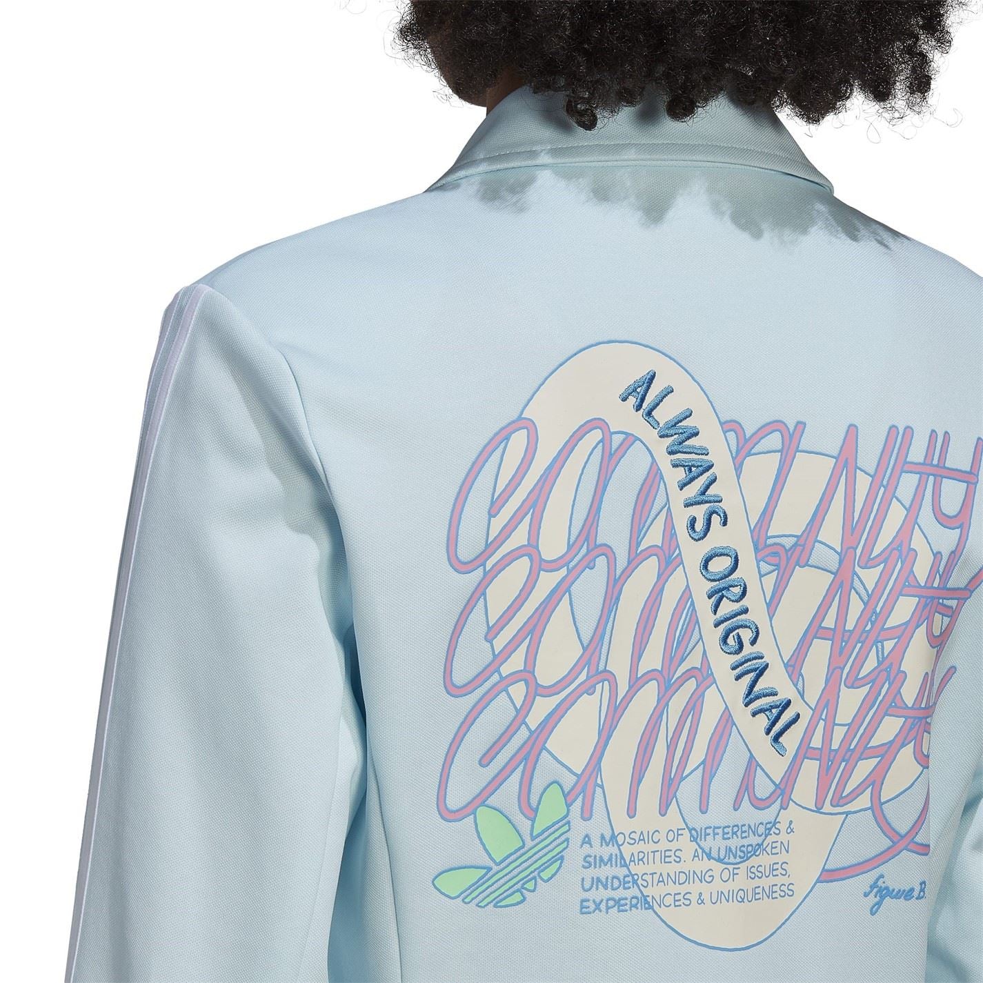 adidas Originals Relaxed Fit Collared Blazer Jacket