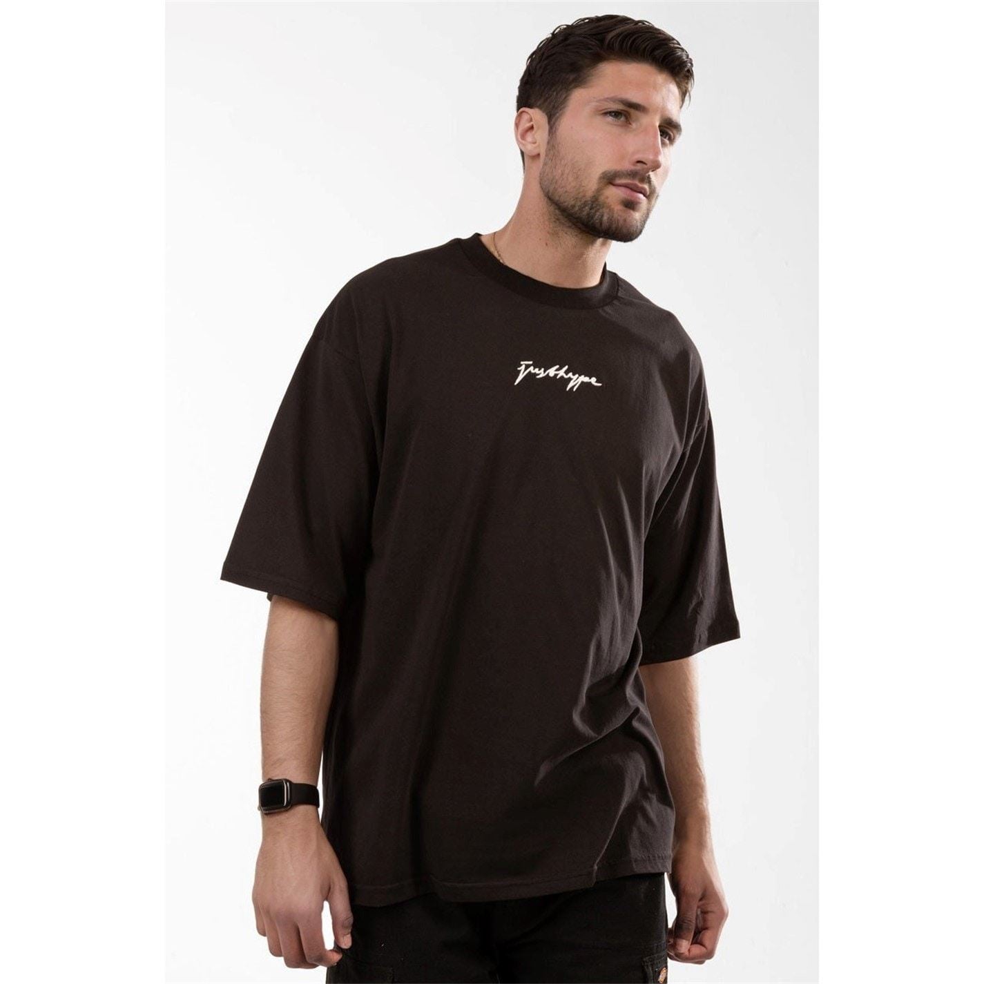 Hype Regular Fit Lettering Crew Neck T-Shirt