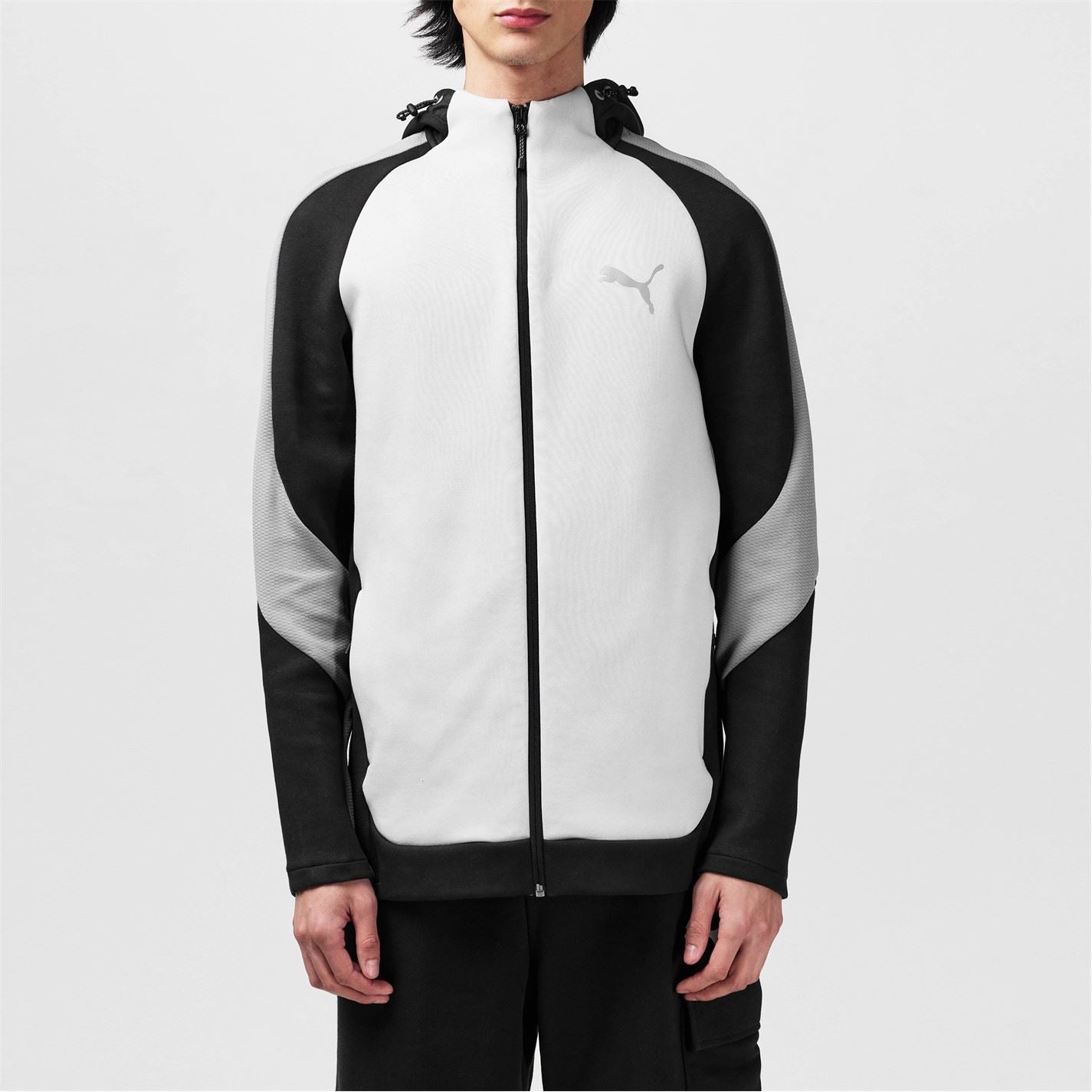 Puma Full Zip Hooded Hip Length Relaxed Fit Top