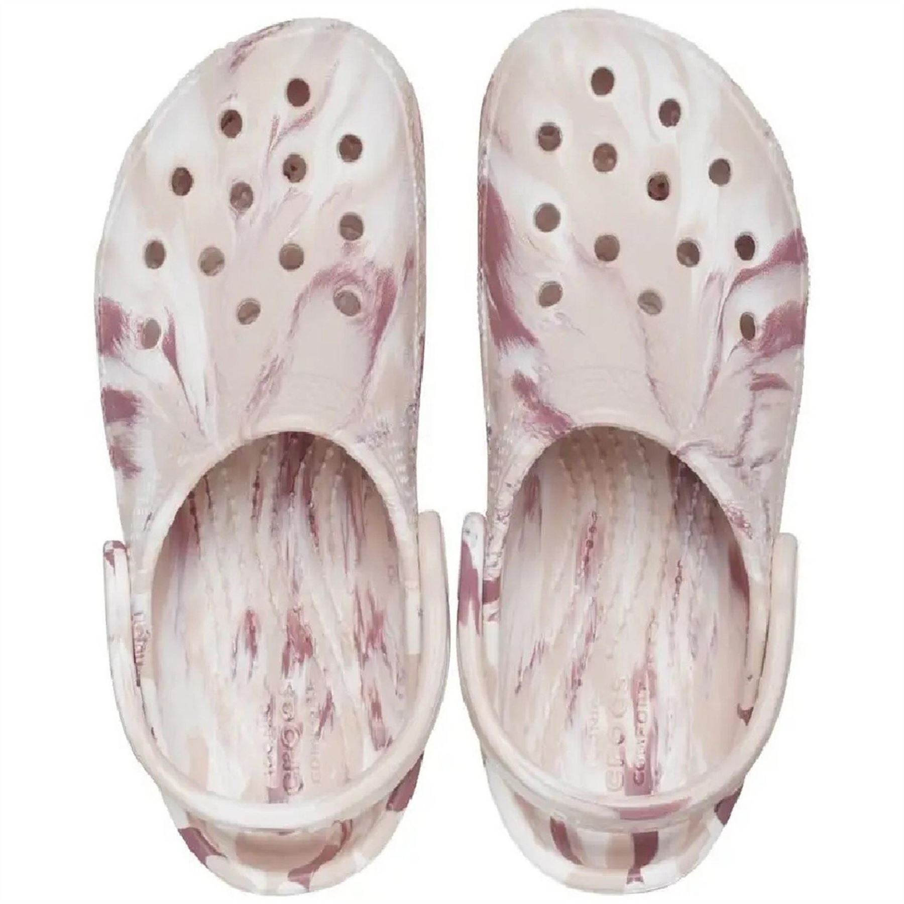Crocs Classic Marble Patterned Shuv Clogs