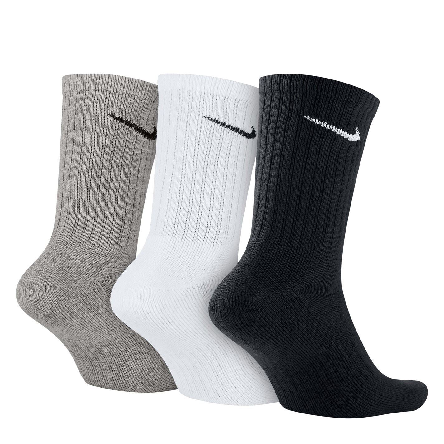 Nike Everyday 3 Pack Cotton Cushioned Crew Socks Unisex